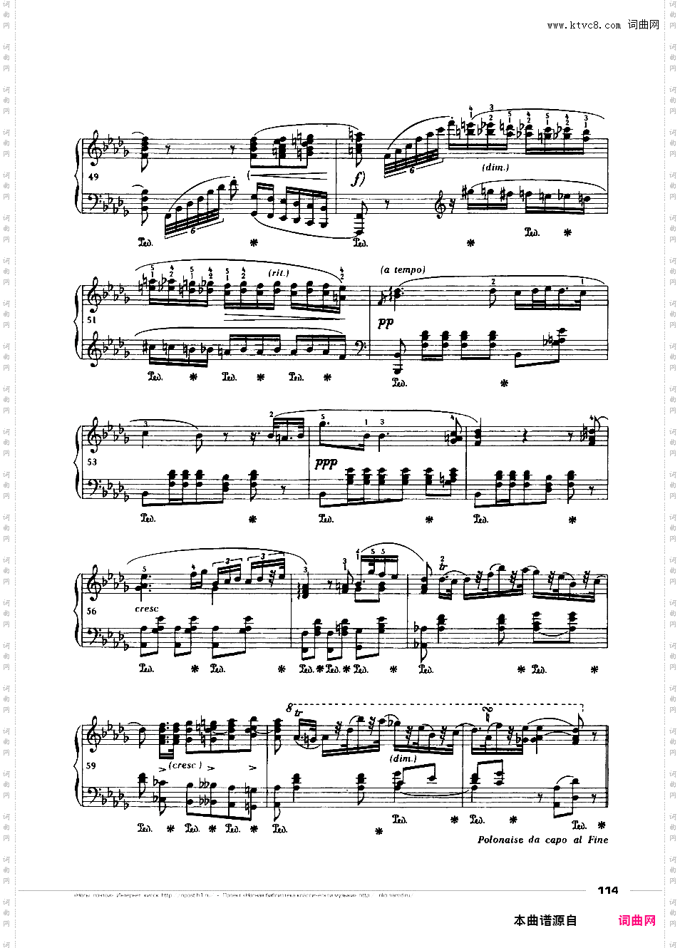 波兰舞曲集无编号Op·posthChopin op·post Polonaise bb