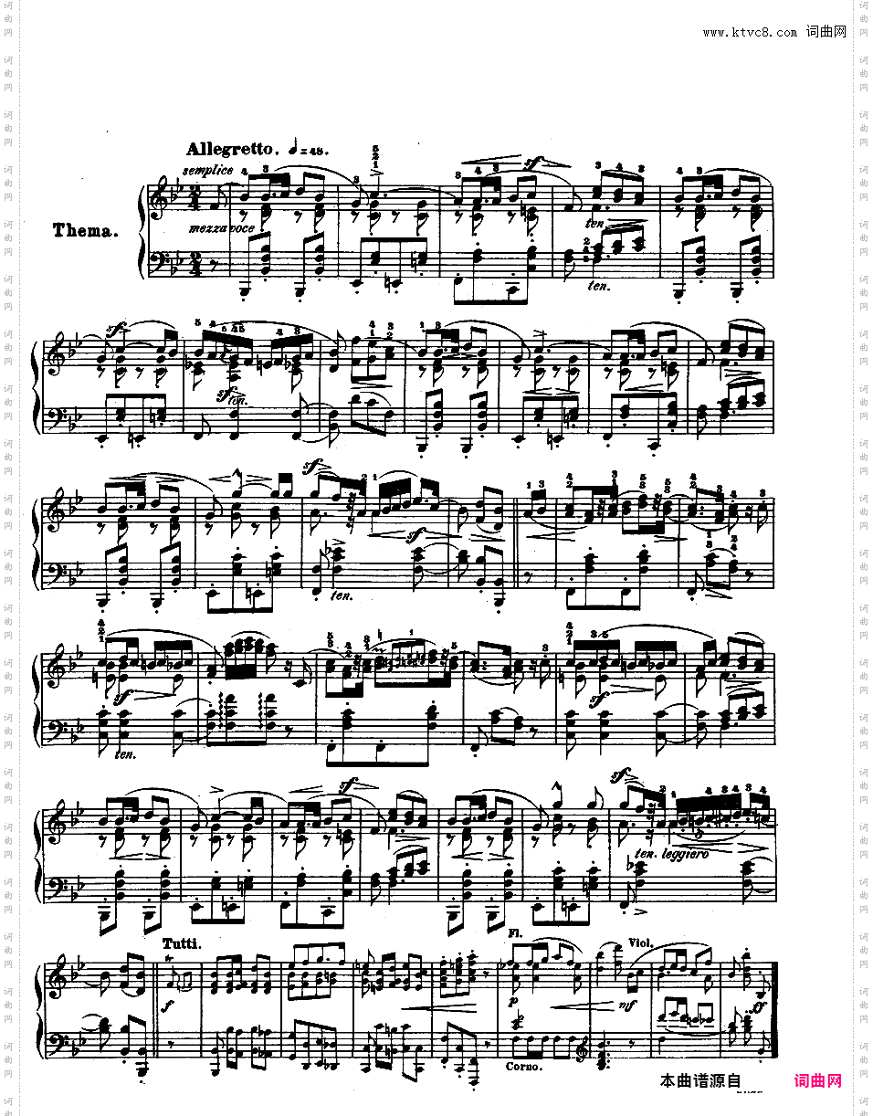 降B大调莫扎特主题变奏曲 Op·2 - 为钢琴与乐队而作Chopin op02 Variations on La Ci Darem alt
