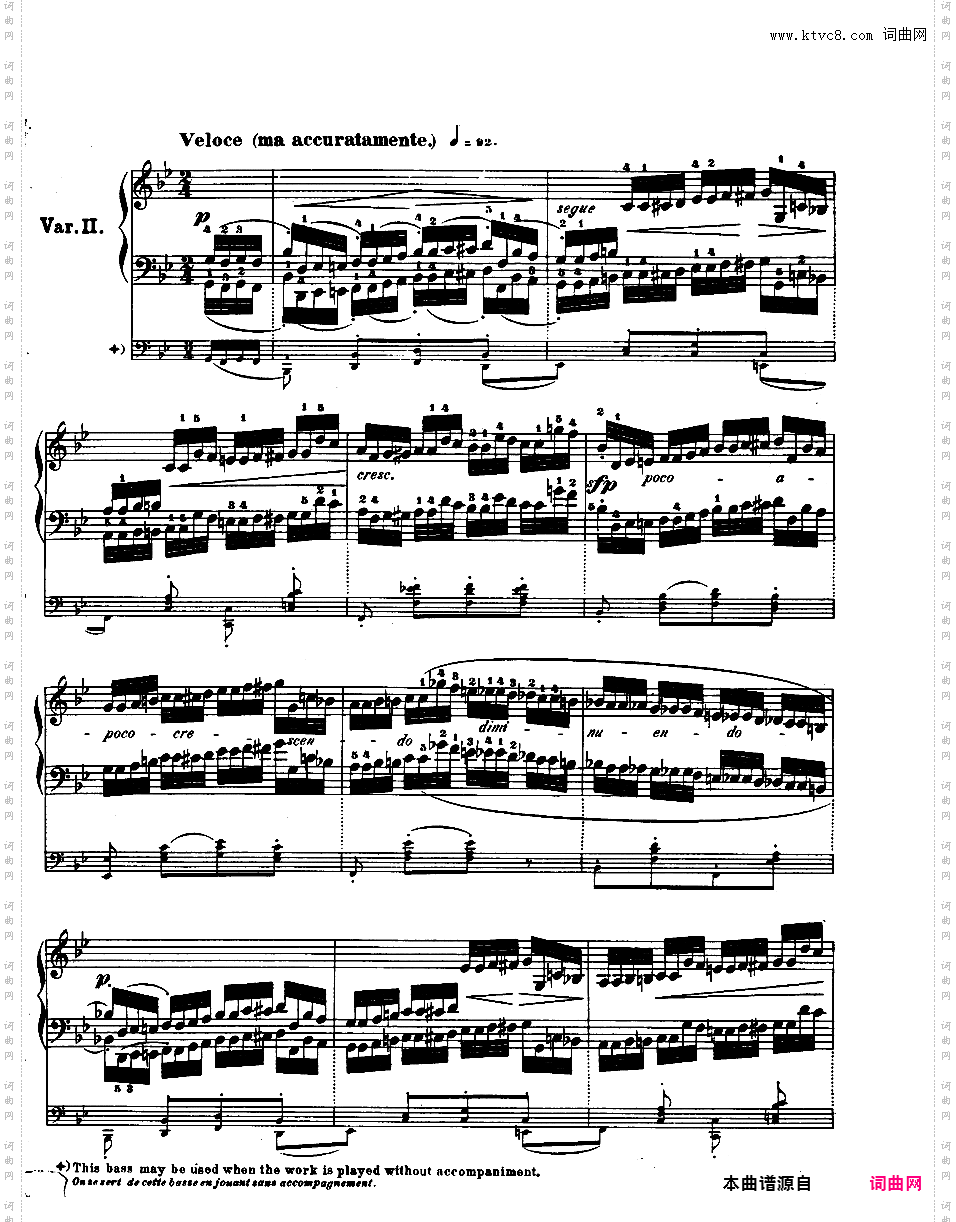 降B大调莫扎特主题变奏曲 Op·2 - 为钢琴与乐队而作Chopin op02 Variations on La Ci Darem alt