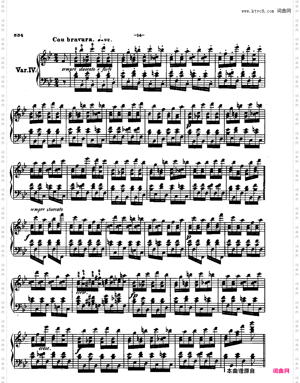 降B大调莫扎特主题变奏曲 Op·2 - 为钢琴与乐队而作Chopin op02 Variations on La Ci Darem alt