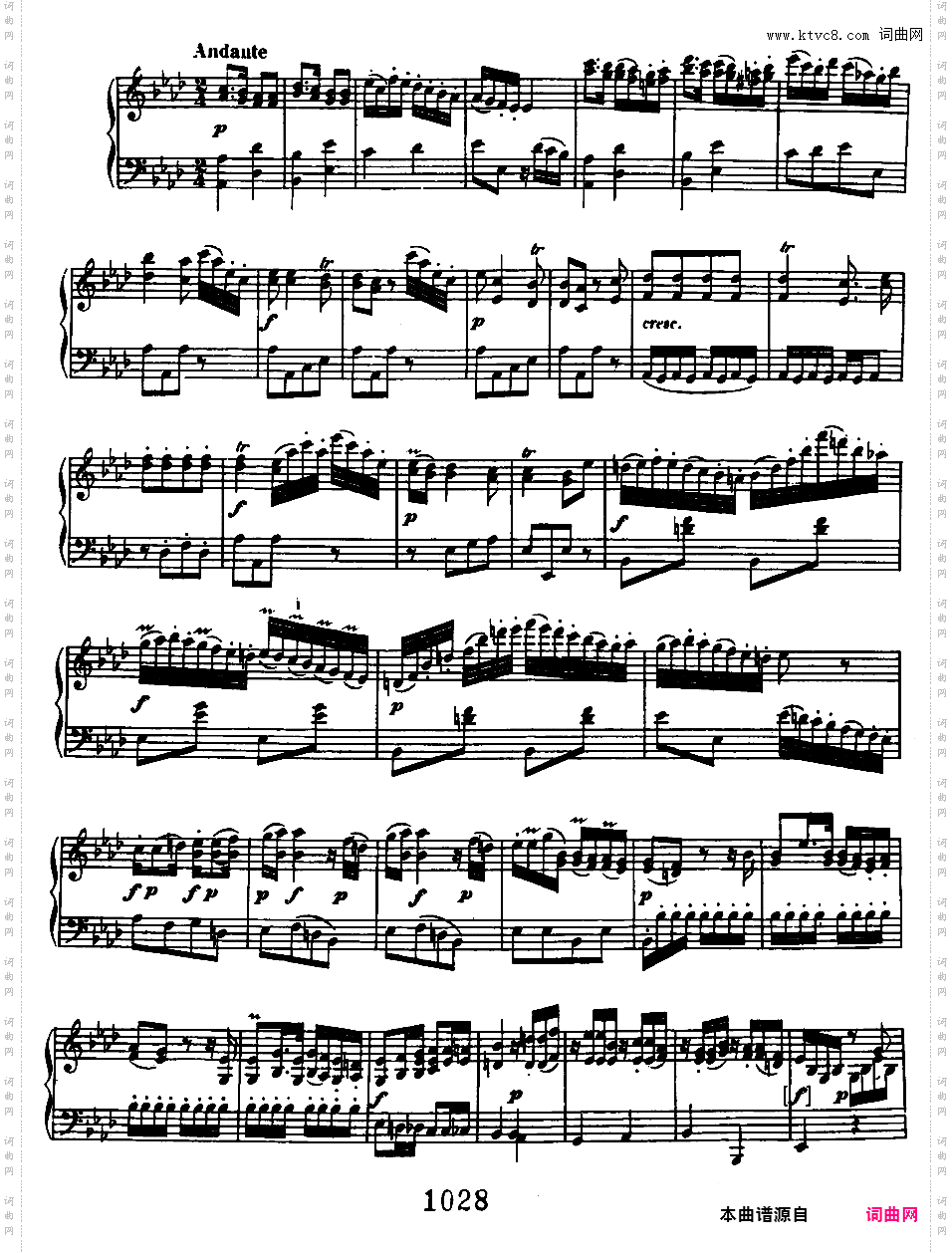 六首钢琴小奏鸣曲Beethoven Sonatina in f