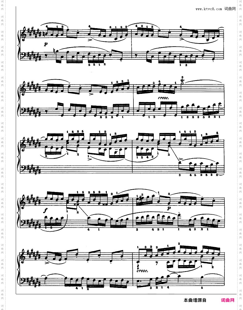 《平均律钢琴曲集第一卷》The Well Tempered ClavierPrelude & Fugue 03