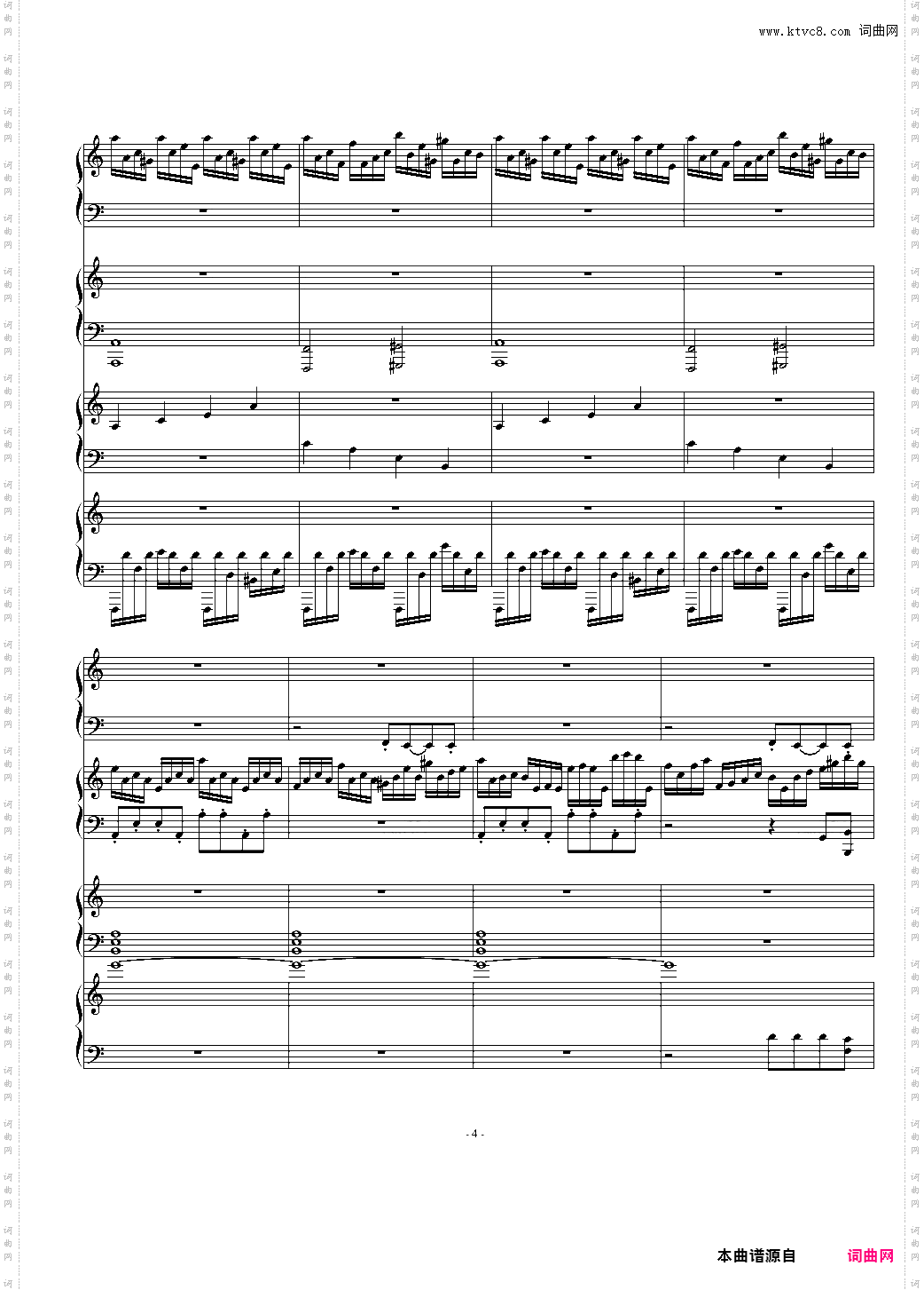 Four Pianos Legend