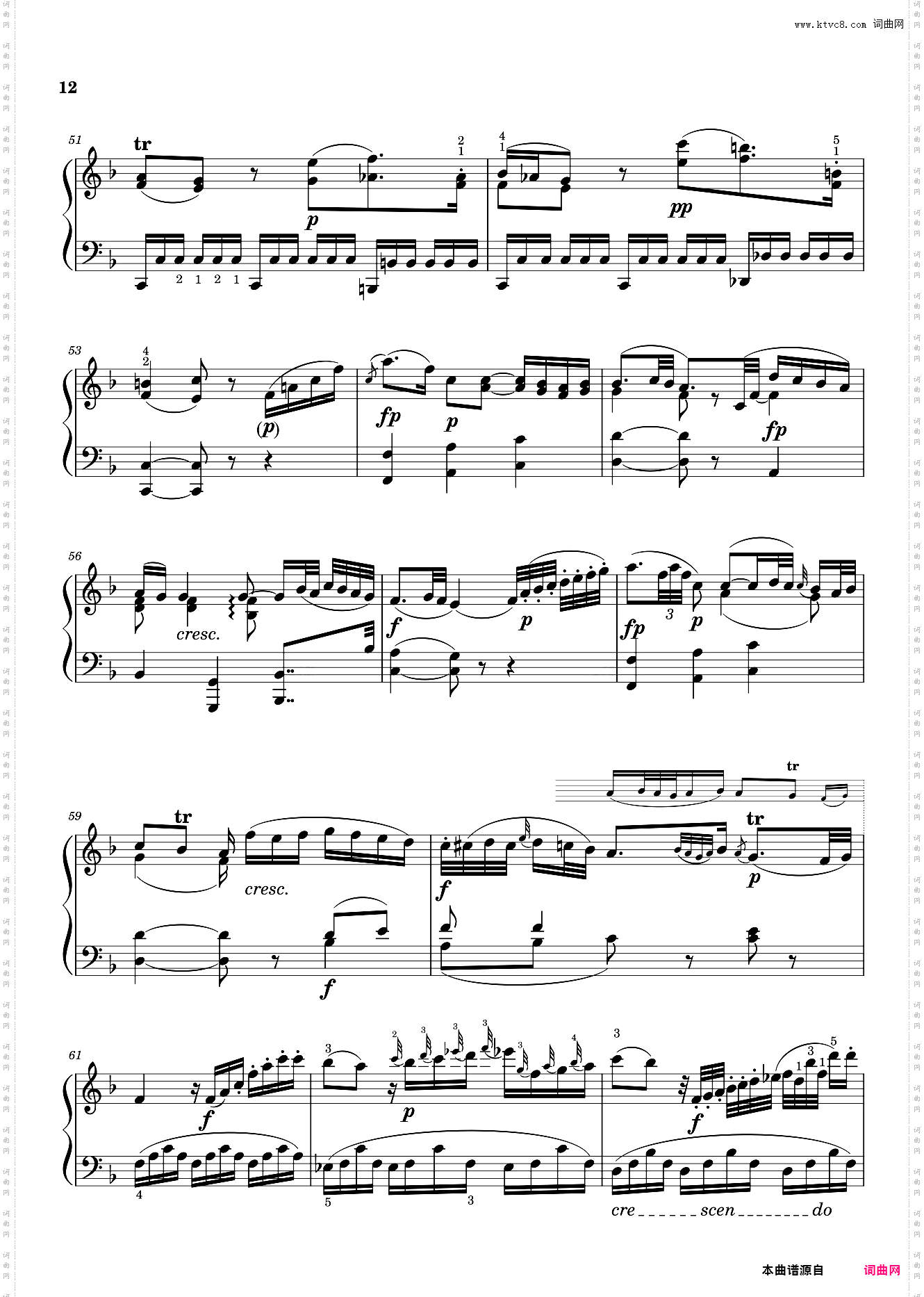 K·310第二乐章 莫扎特