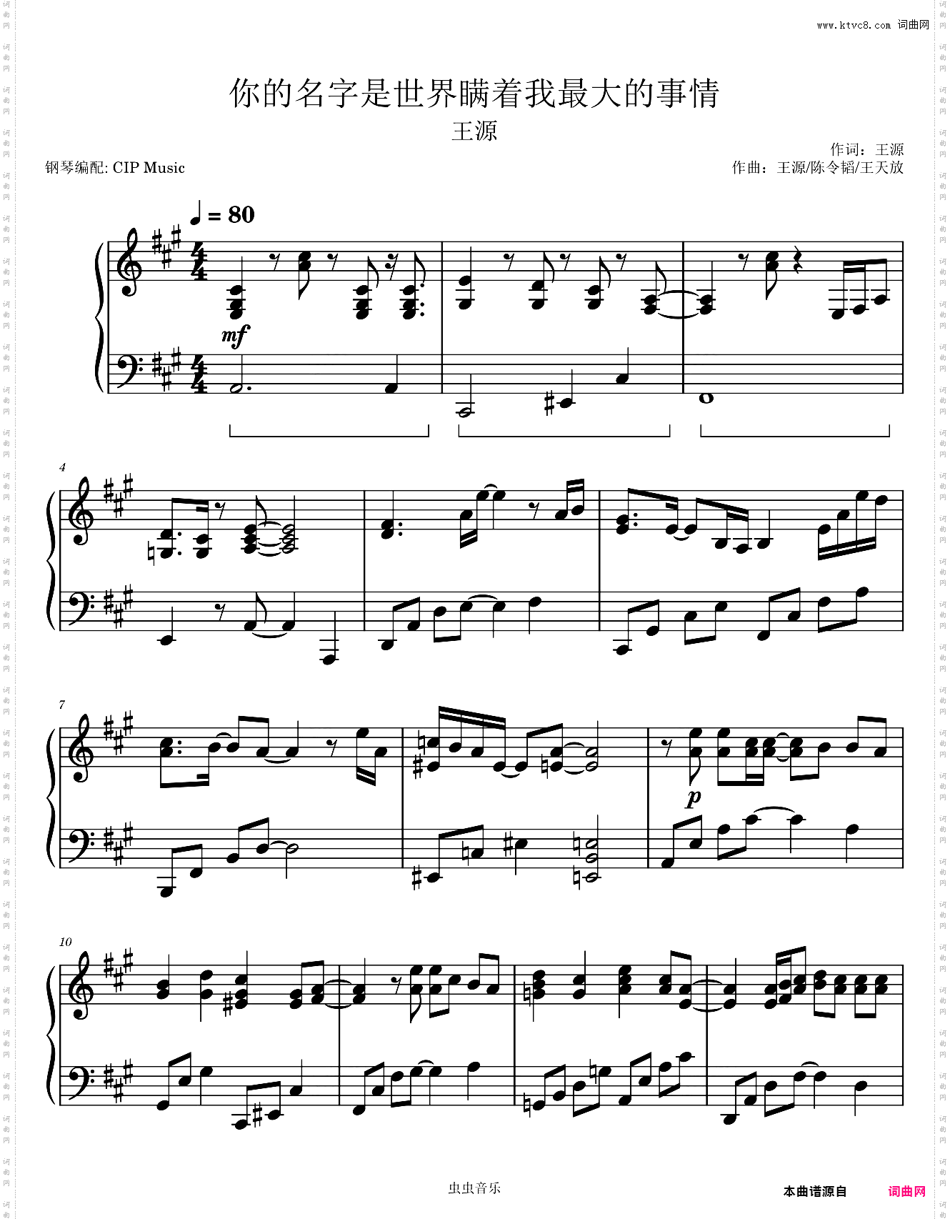 《你的名字是世界瞒着我最大的事情》原调版