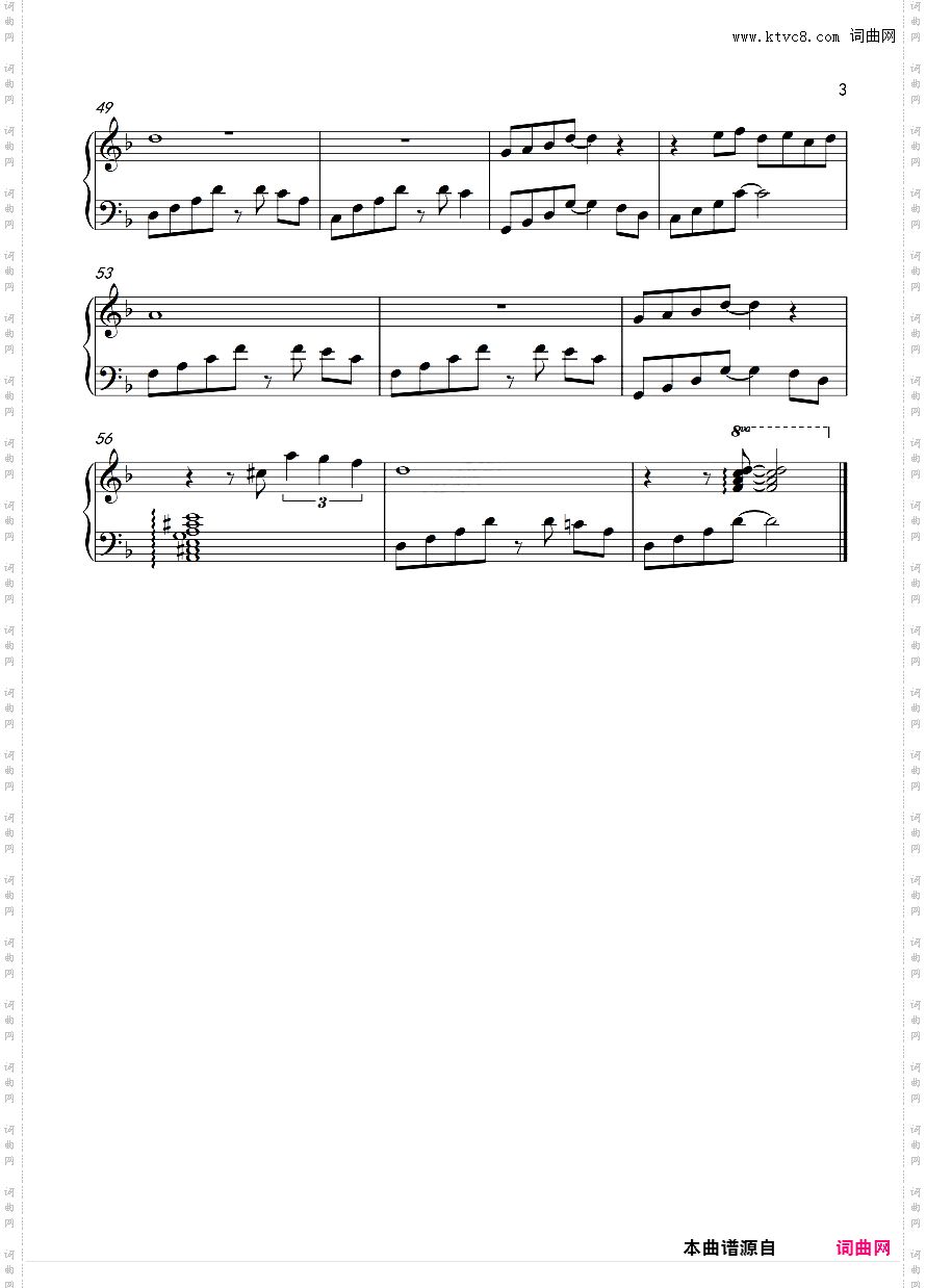 City Of Stars 完美独奏版 五线谱