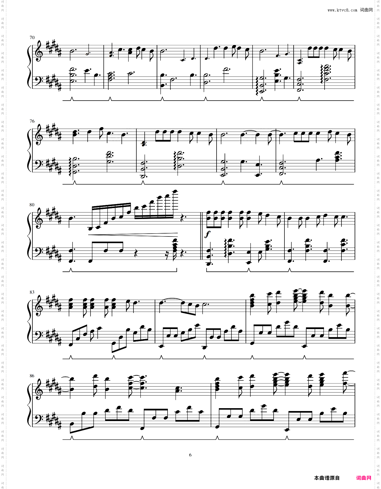 Sparkle 火花 钢琴谱 你的名字 插曲 原版