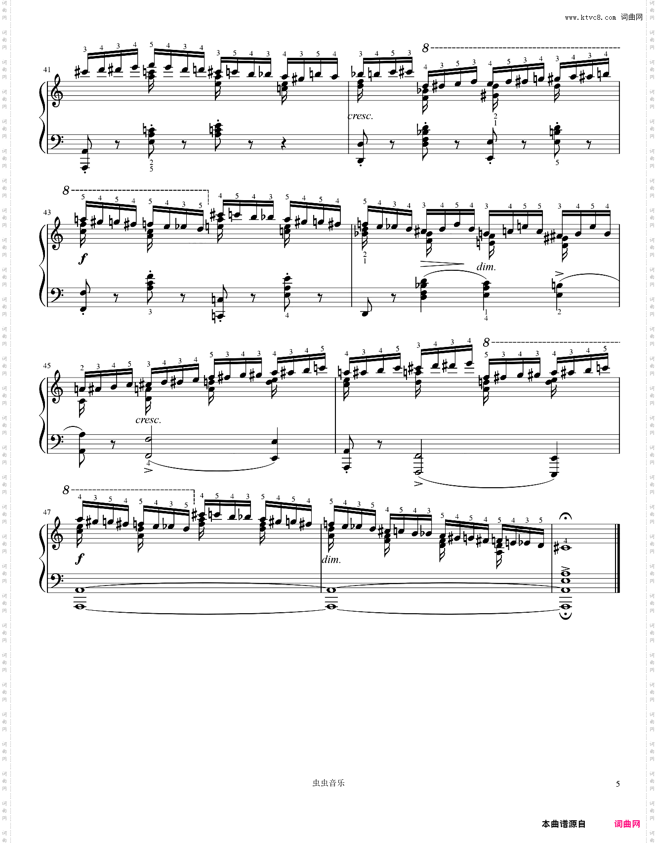 肖邦 op·10 no·2 带指法 a小调 练习曲 12 ETUDES 专业校对 原版重制