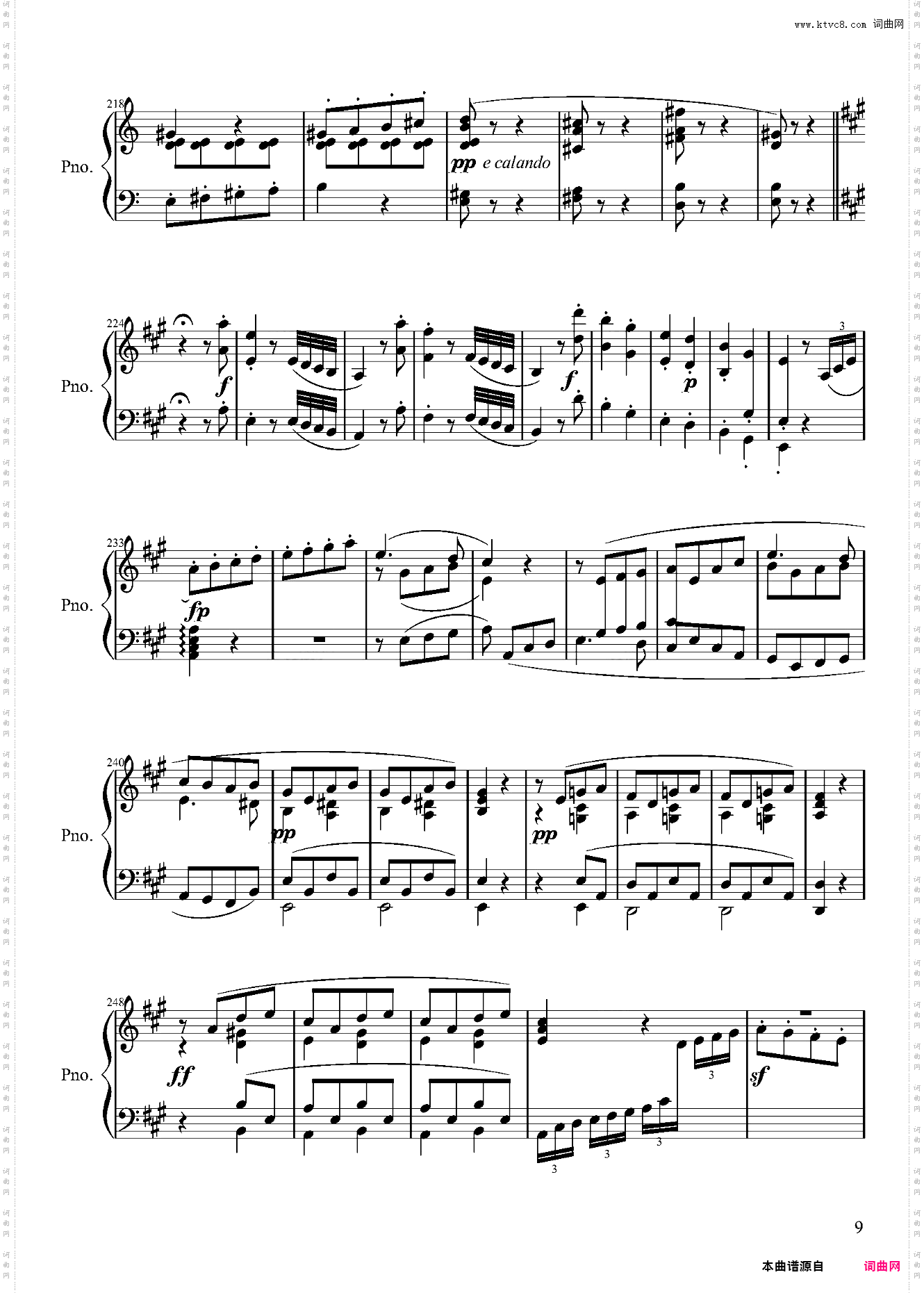 贝多芬第二钢琴奏鸣曲第一乐章——Op·2-No·2