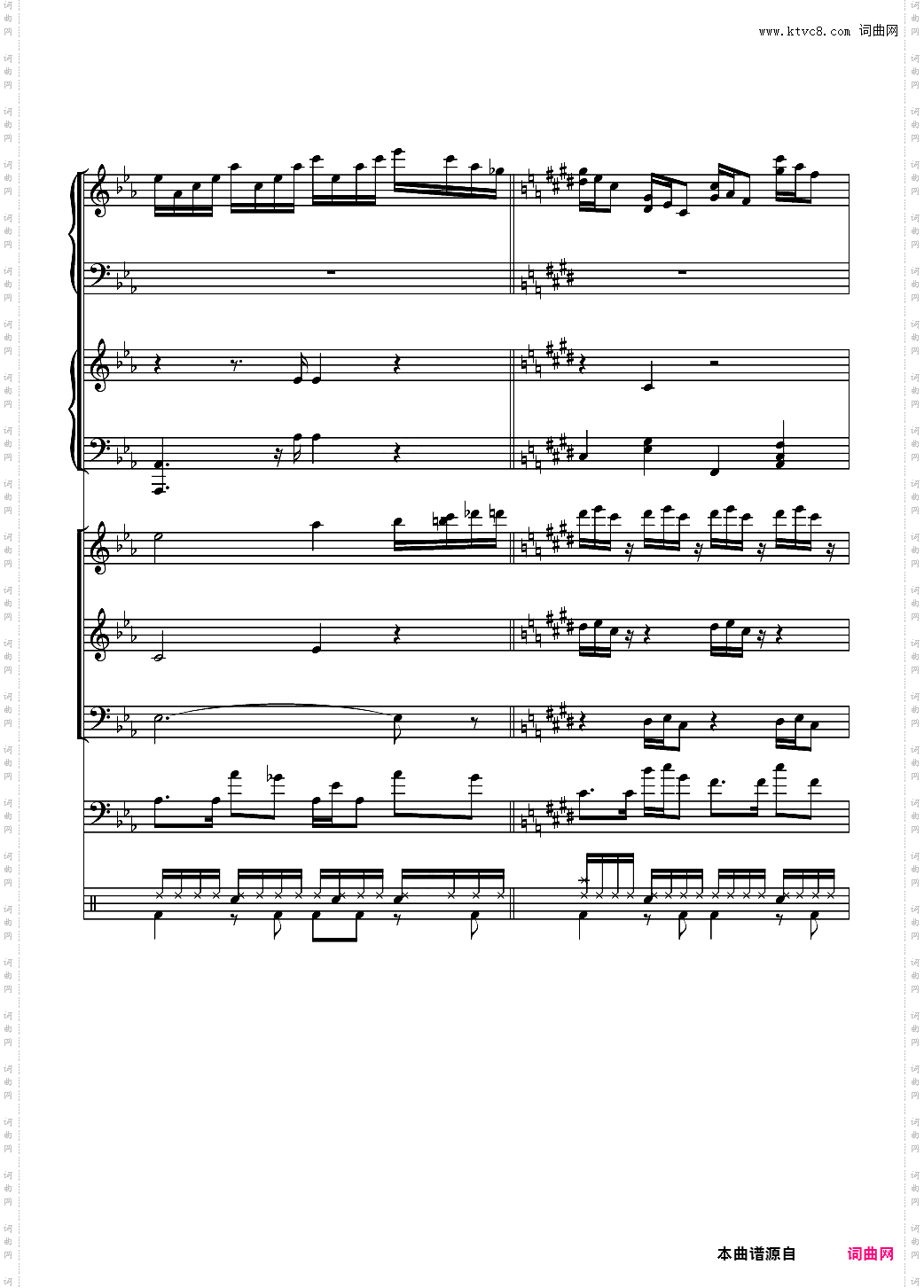 克罗地亚狂想曲【总谱】