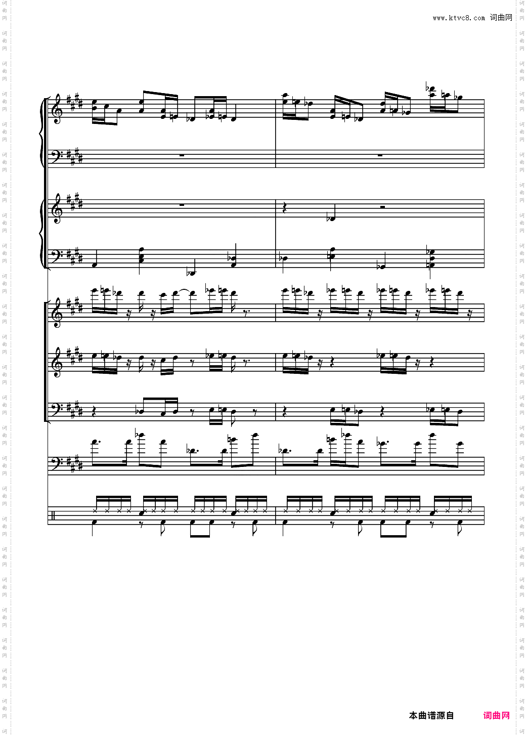 克罗地亚狂想曲【总谱】