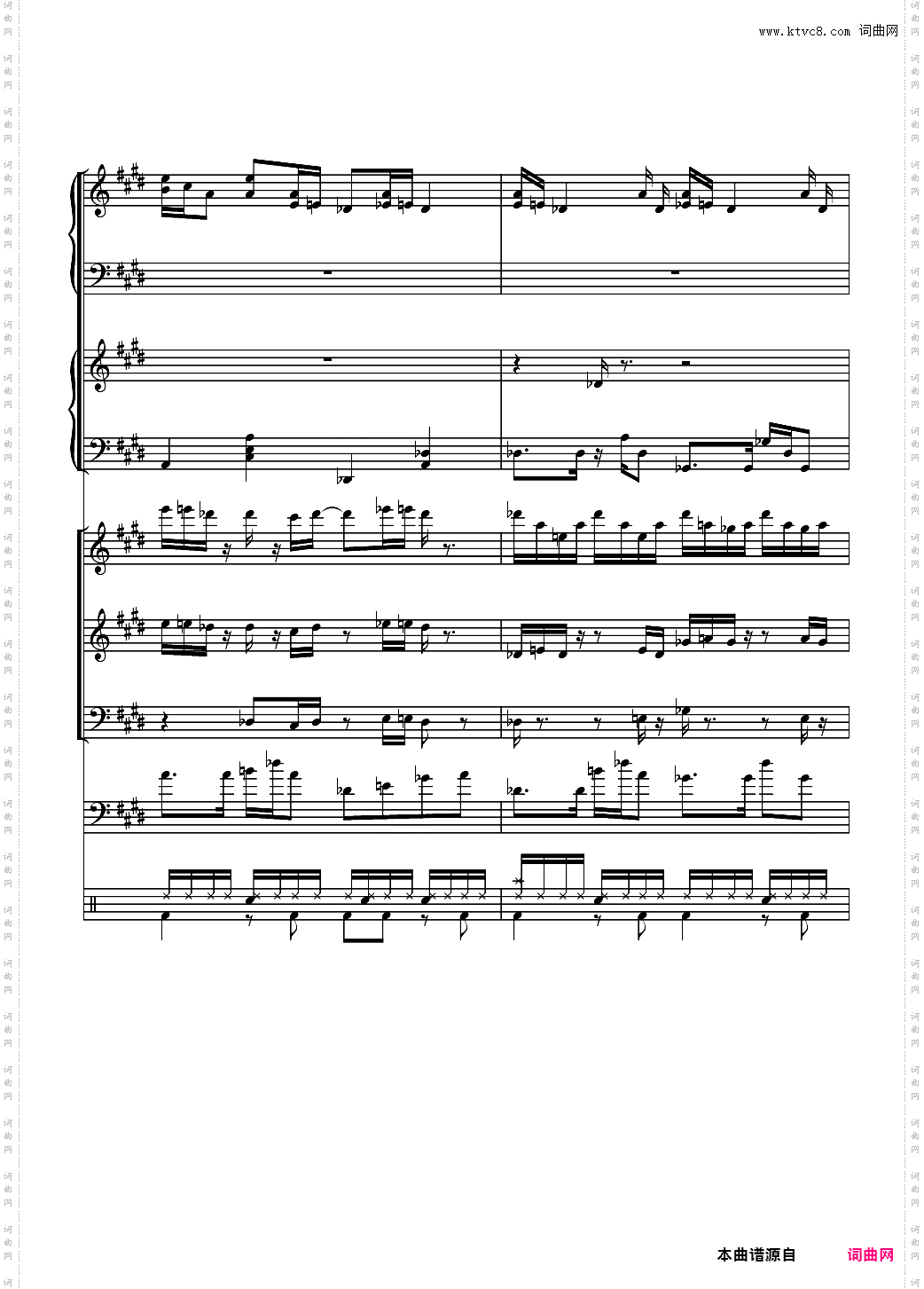 克罗地亚狂想曲【总谱】