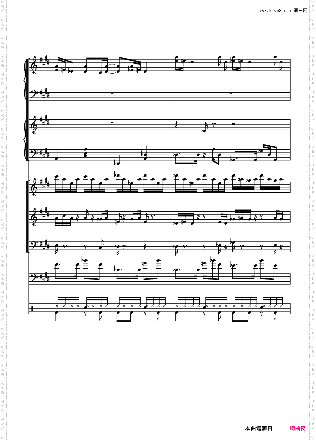 克罗地亚狂想曲【总谱】