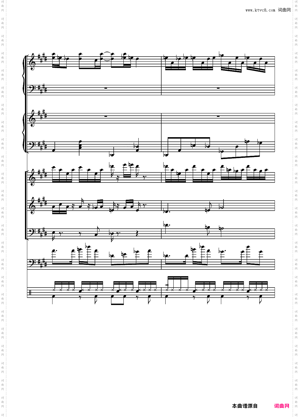 克罗地亚狂想曲【总谱】