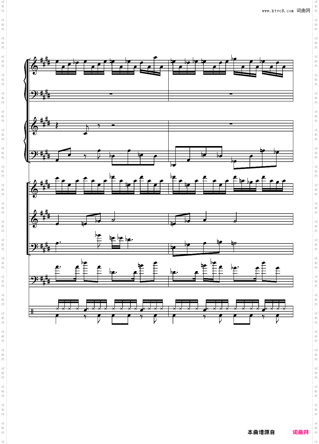 克罗地亚狂想曲【总谱】