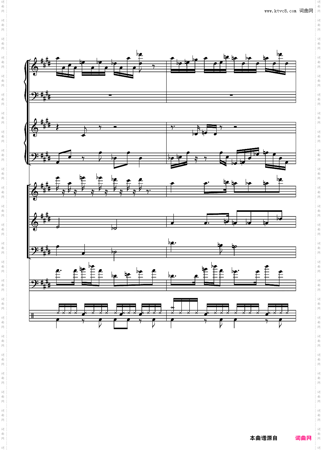 克罗地亚狂想曲【总谱】