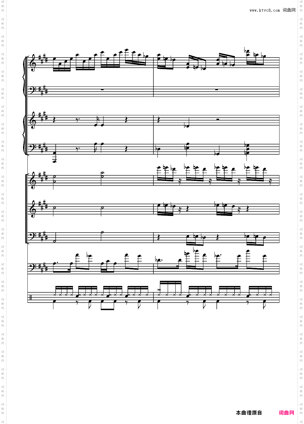 克罗地亚狂想曲【总谱】
