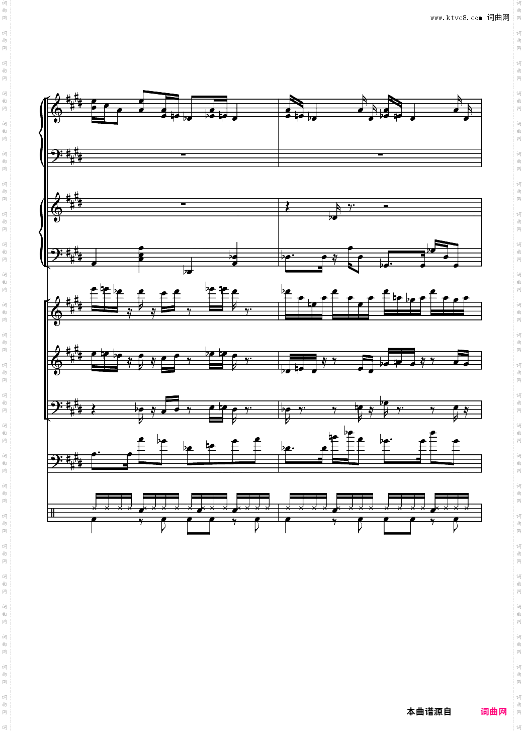 克罗地亚狂想曲【总谱】