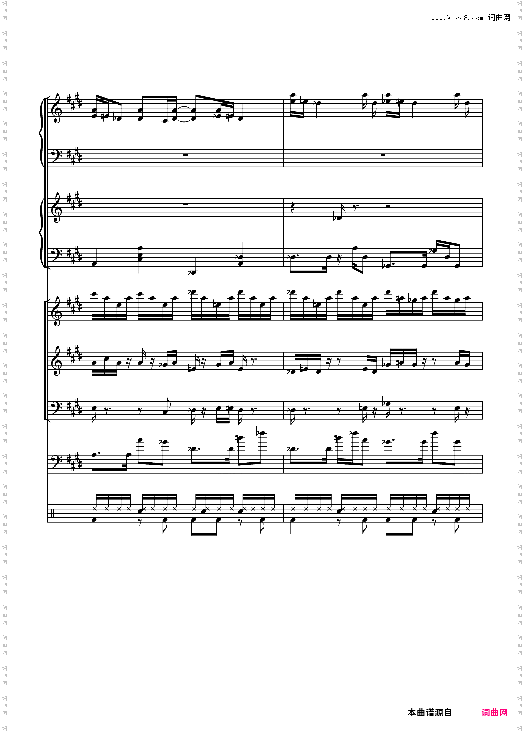 克罗地亚狂想曲【总谱】