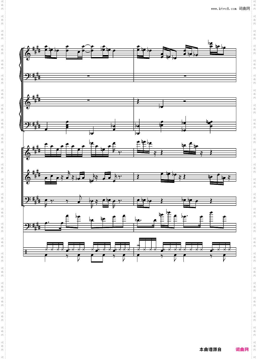 克罗地亚狂想曲【总谱】