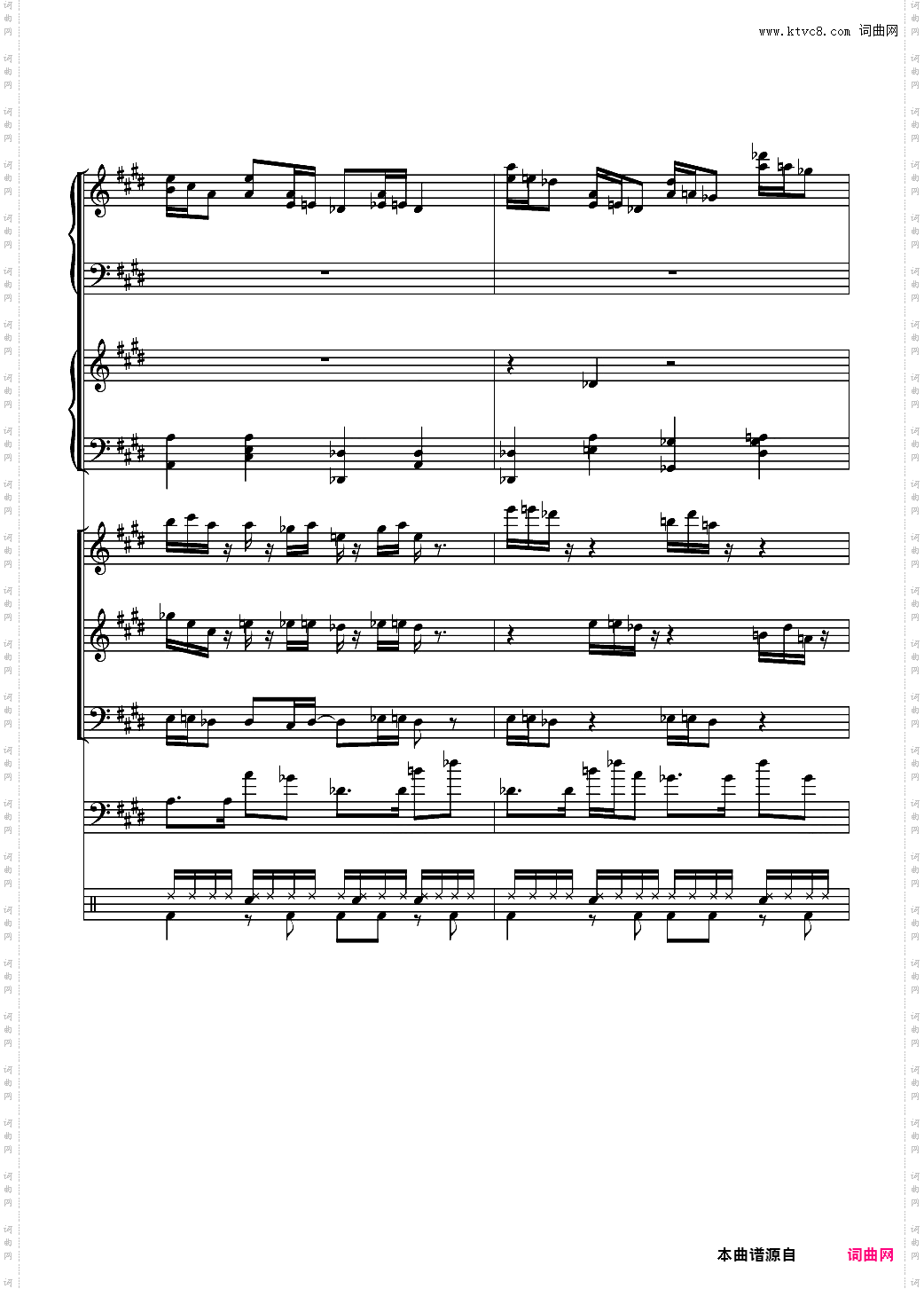 克罗地亚狂想曲【总谱】