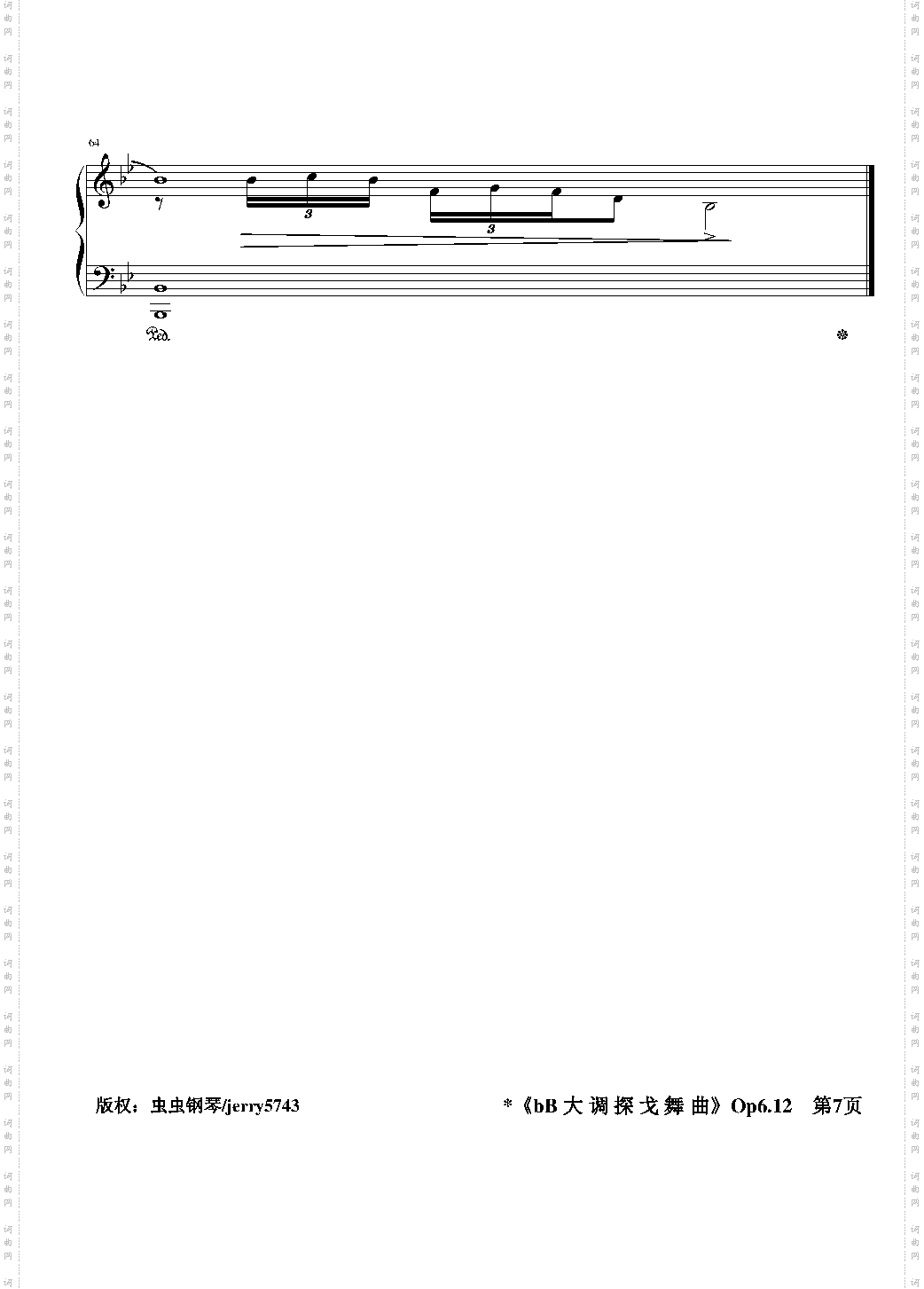 宜春令 bB大调探戈舞曲Op6·12中国风