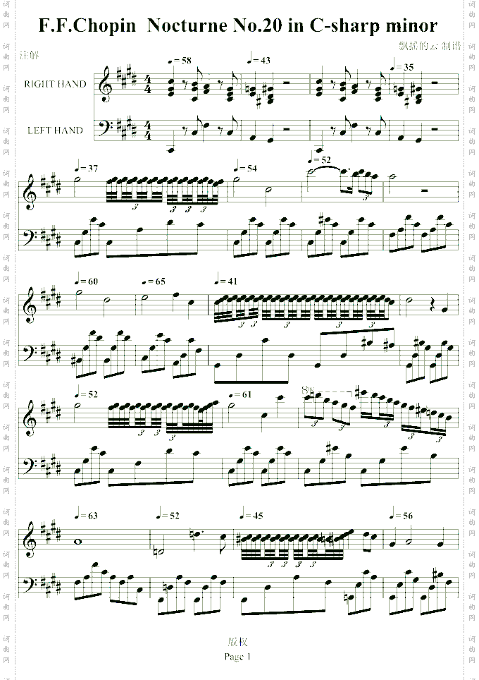 Chopin No·20