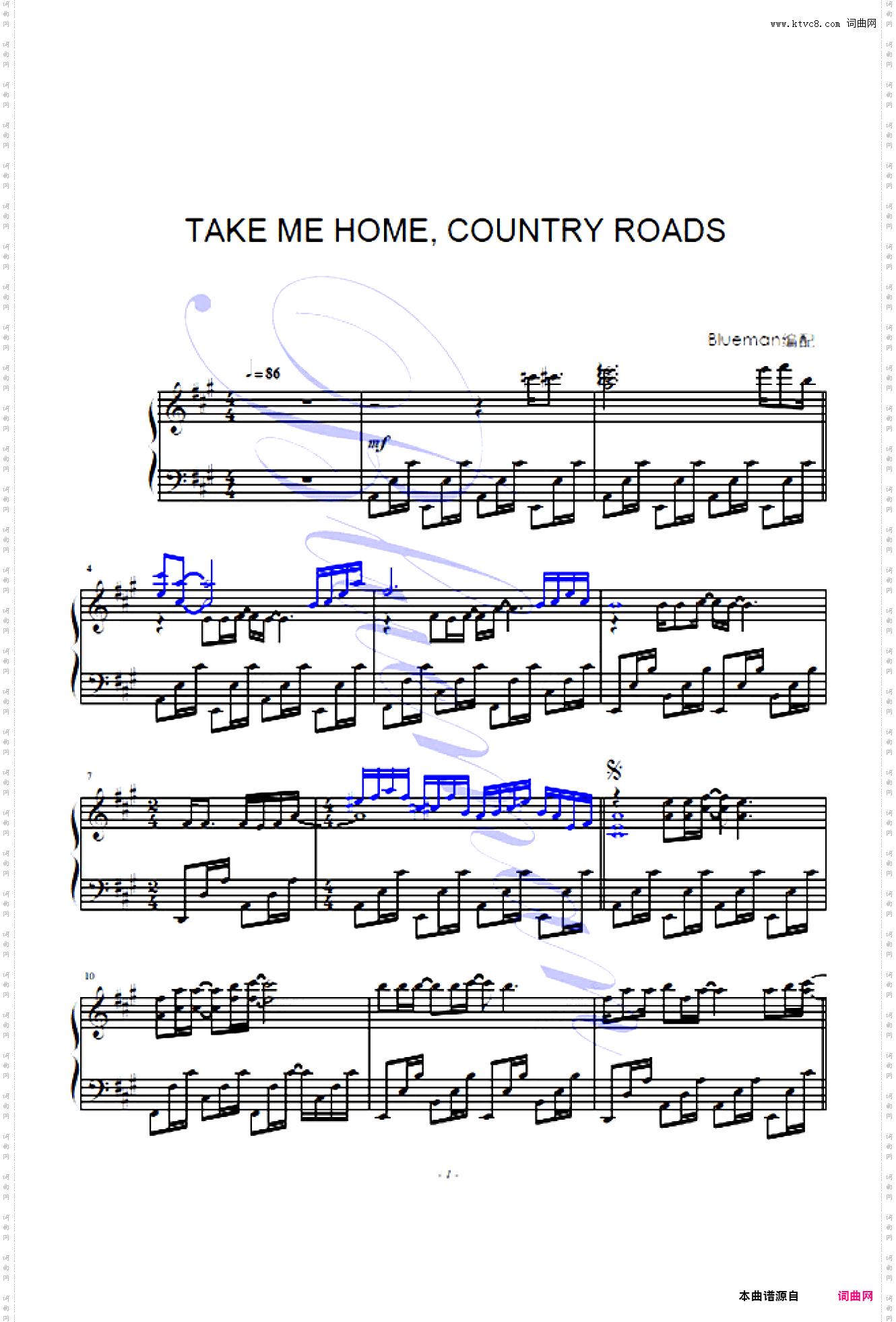 Take Me Home, Country Roads