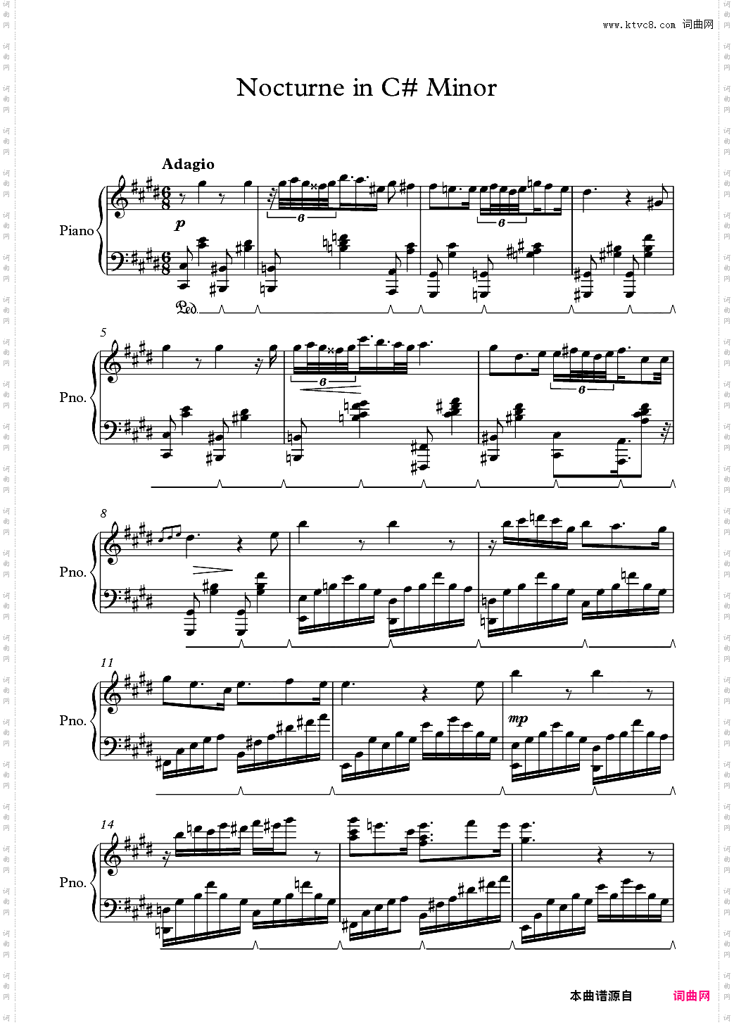 新人求支持 Nocturne in C# Minor