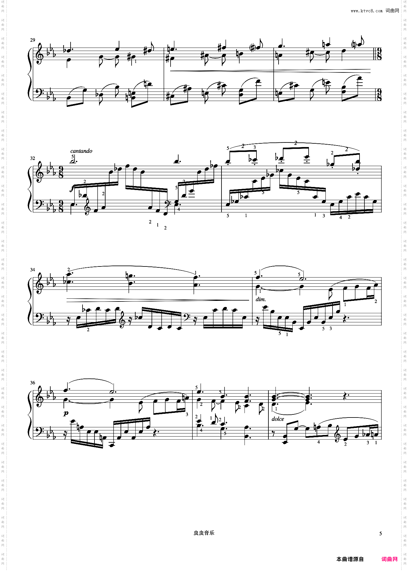 8级 近似小快板的行板《英皇钢琴考级曲目2015-2016》