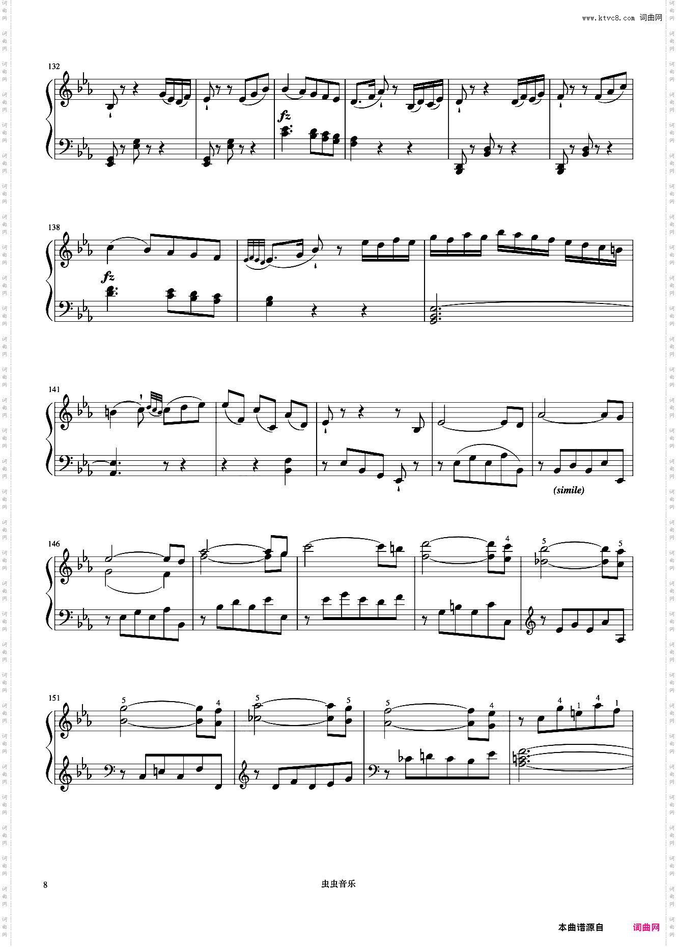 8级 降E大调奏鸣曲 第一乐章《中央院钢琴考级曲目 7-9级》