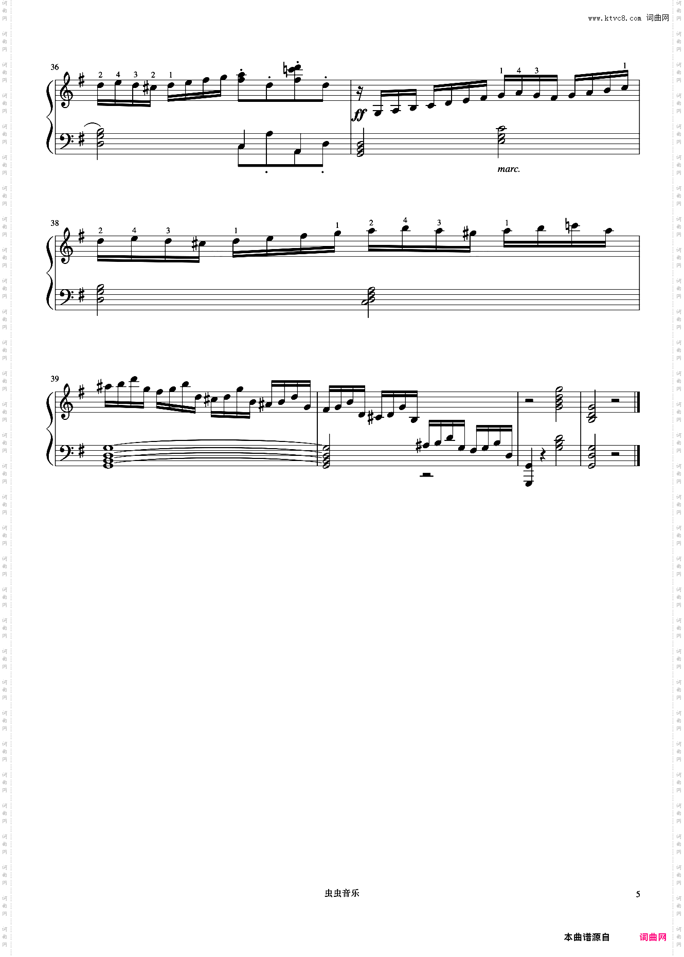 8级 小型练习曲Op·91 No·7《音协钢琴考级曲目 6-8级》