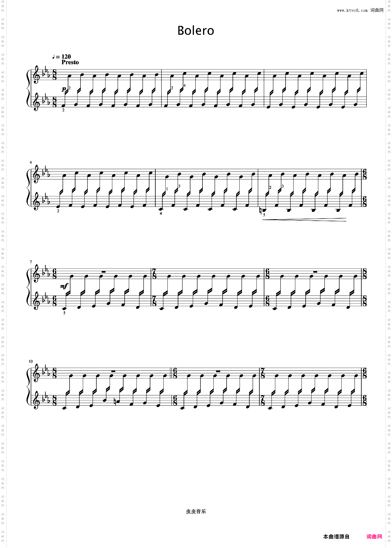 Bolero《久石让钢琴作品精选集》