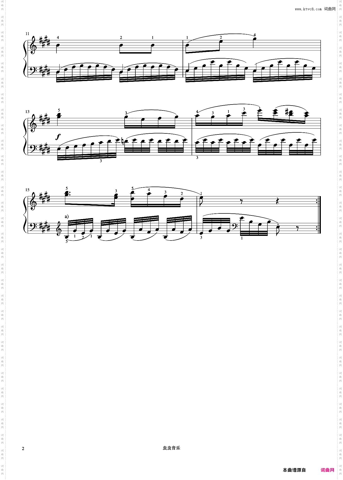 第9首《车尔尼左手练习曲 作品718》