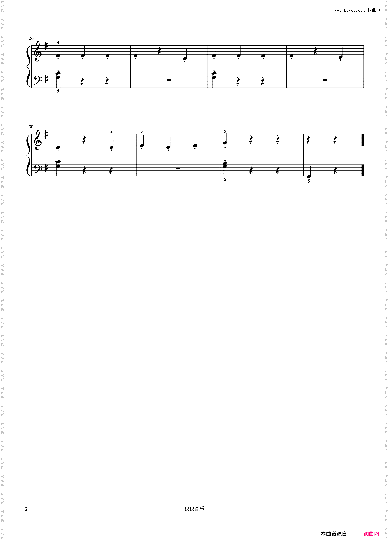 动物展览会《约翰汤普森 简易钢琴教程 3》