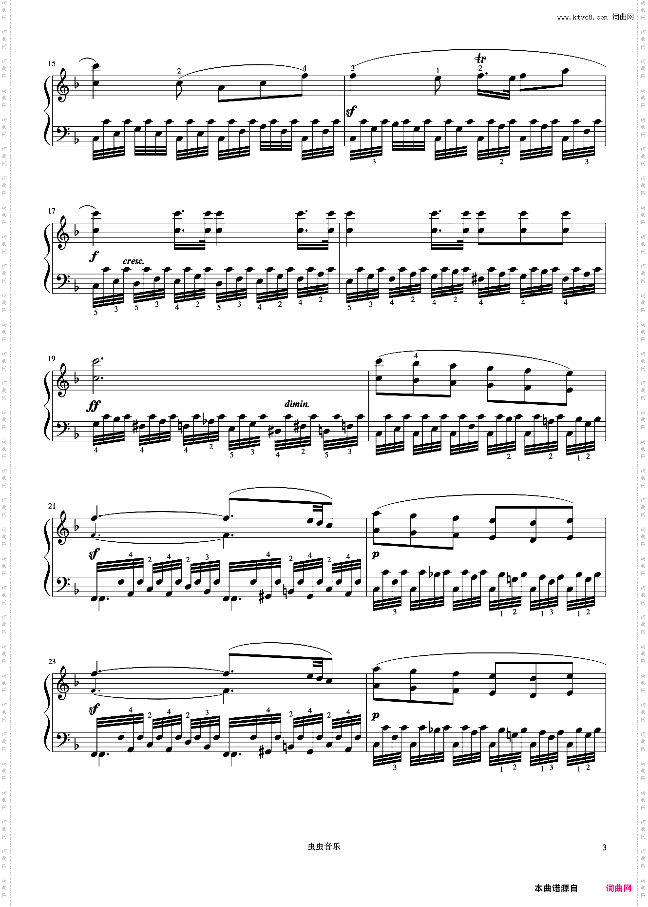 第10首《车尔尼快速练习曲 作品299》