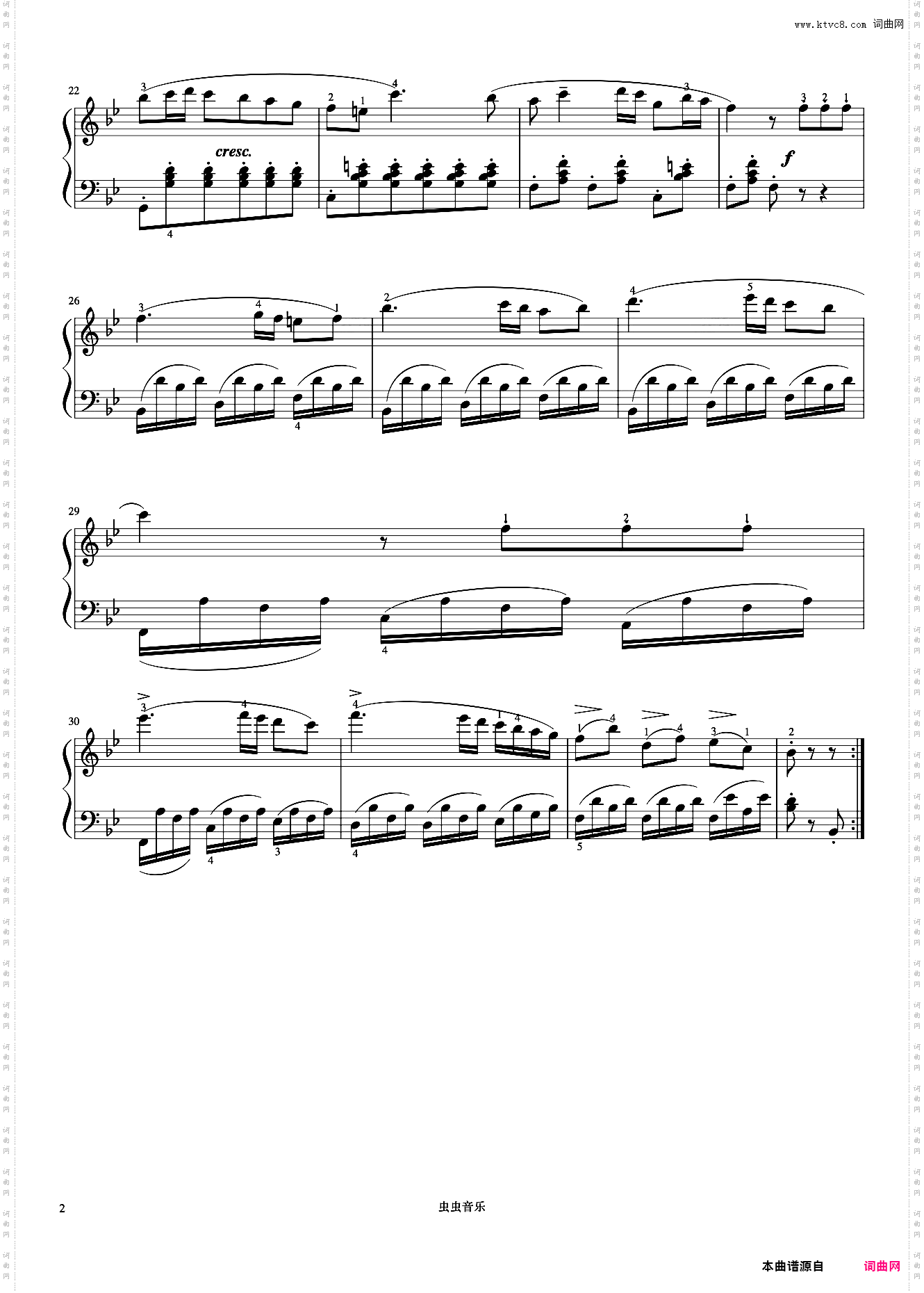 第4首《车尔尼左手练习曲 作品718》