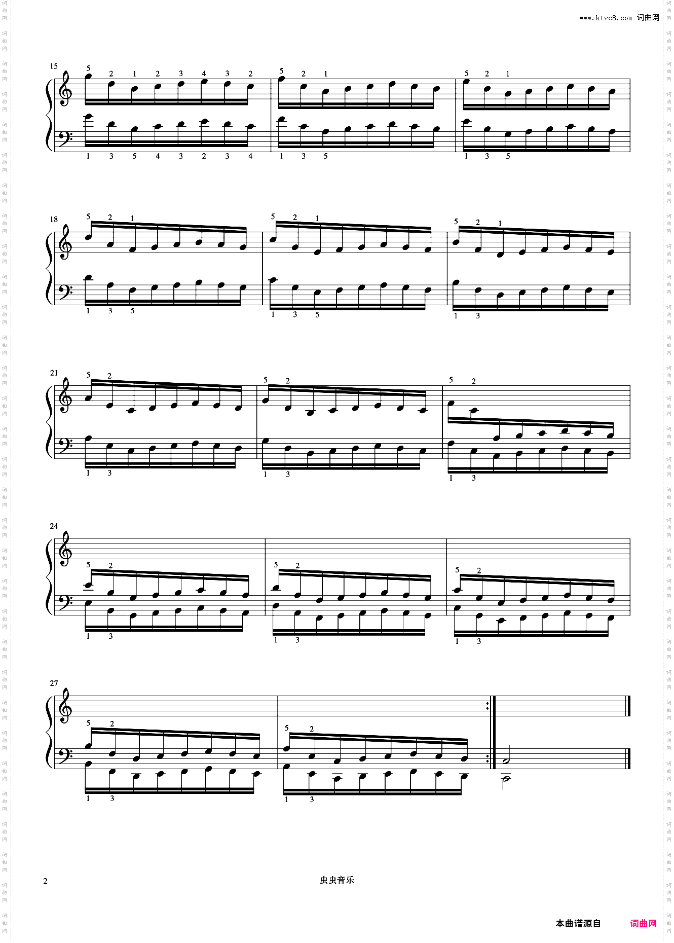 练习3《哈农 钢琴练指法》