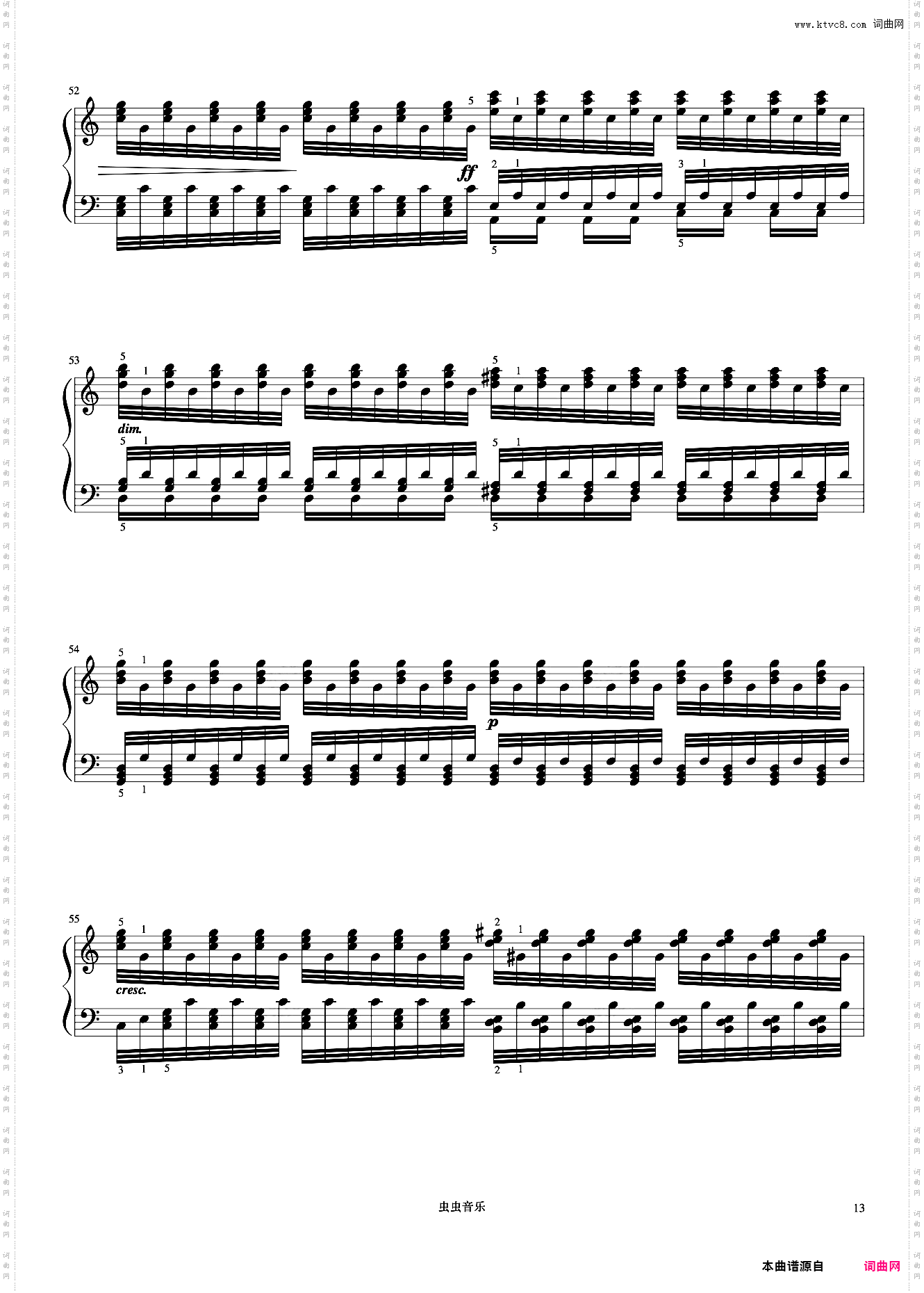 练习60《哈农 钢琴练指法》