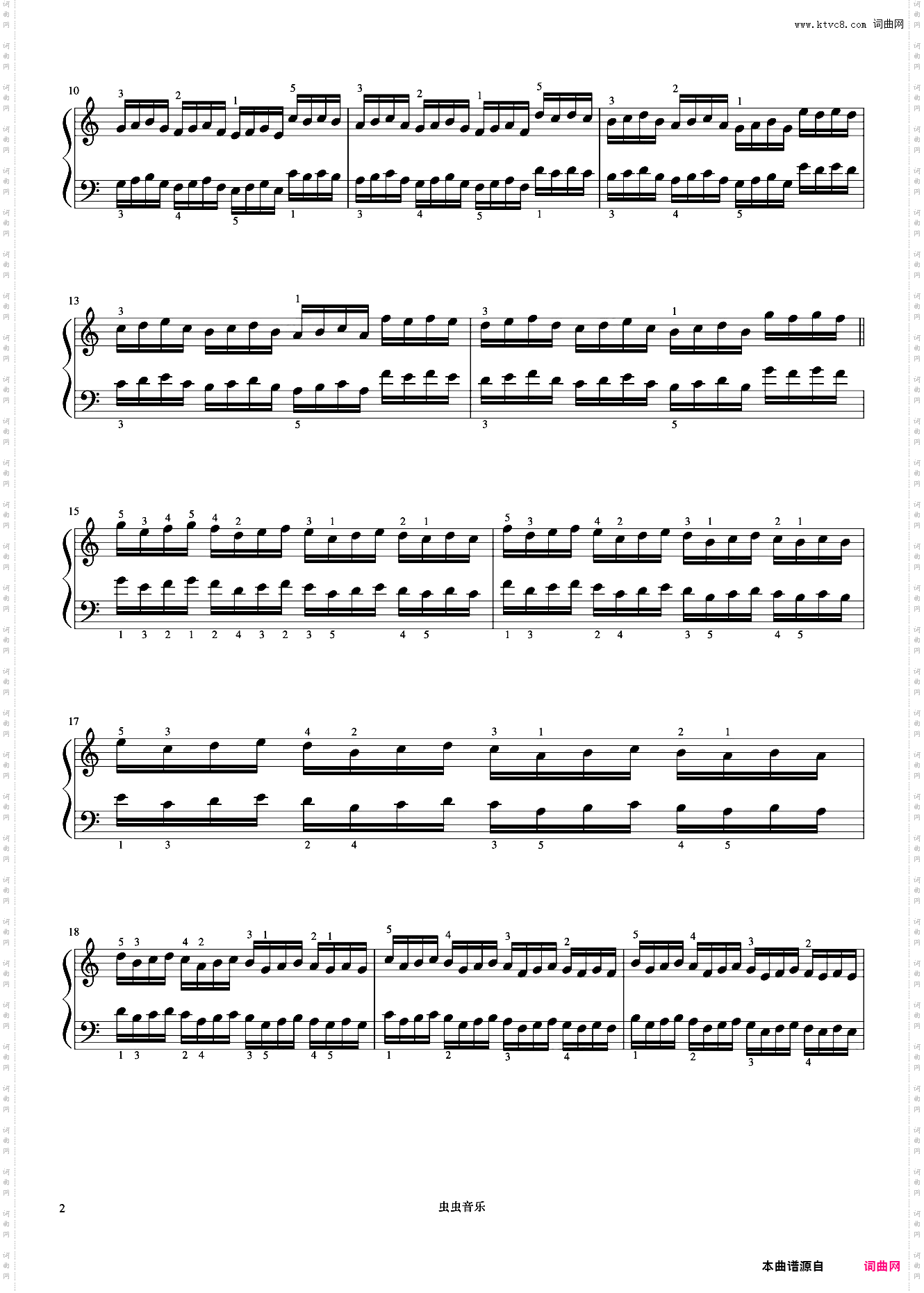 练习26《哈农 钢琴练指法》