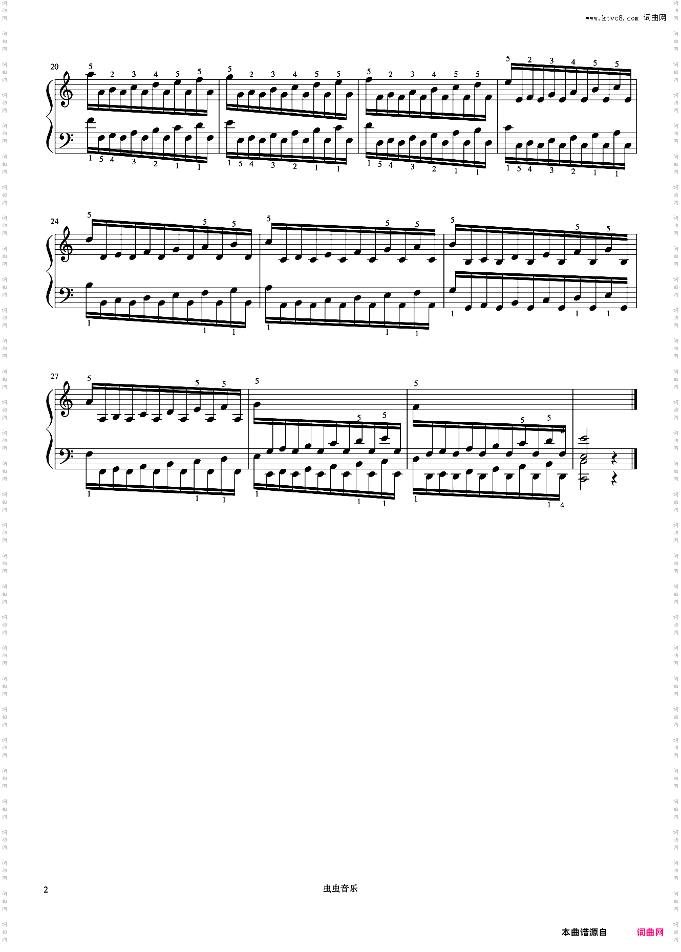 练习31《哈农 钢琴练指法》