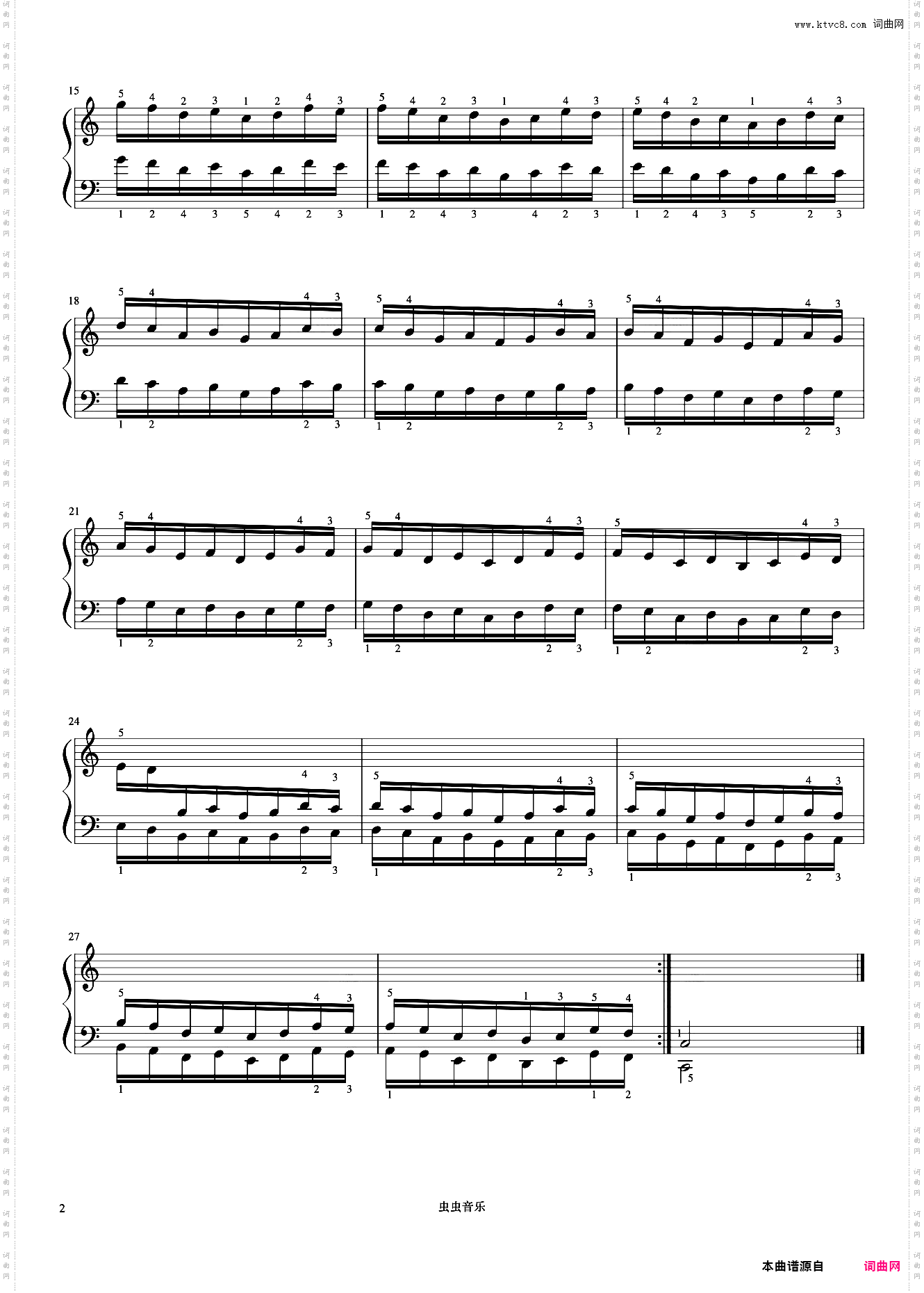 练习18《哈农 钢琴练指法》