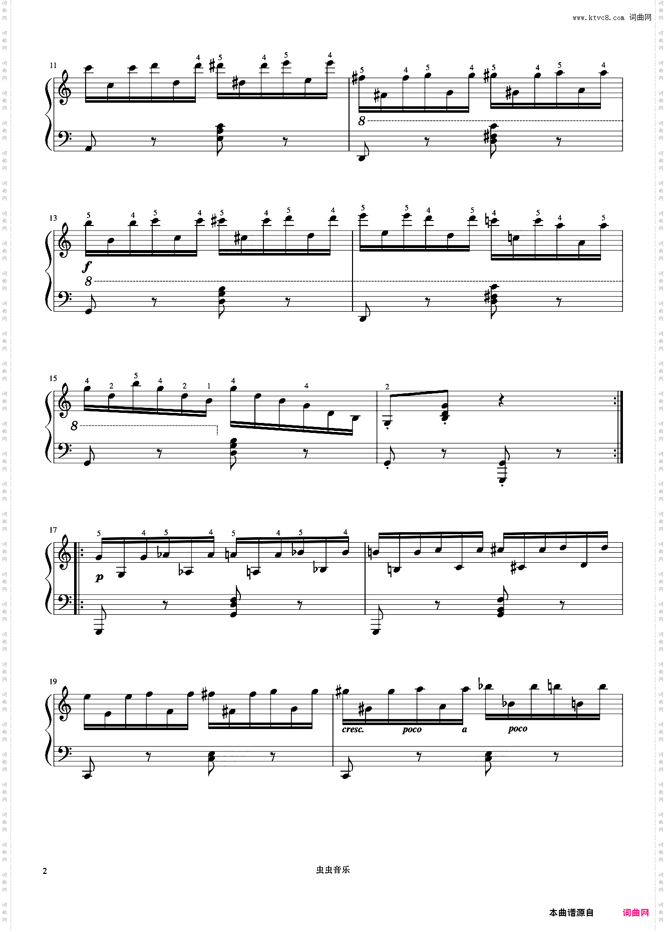 第28首《车尔尼快速练习曲 作品299》