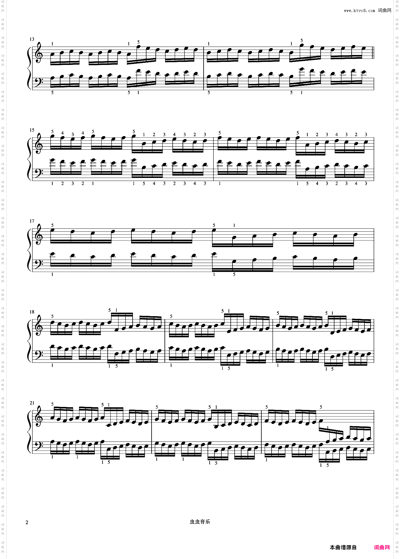 练习23《哈农 钢琴练指法》