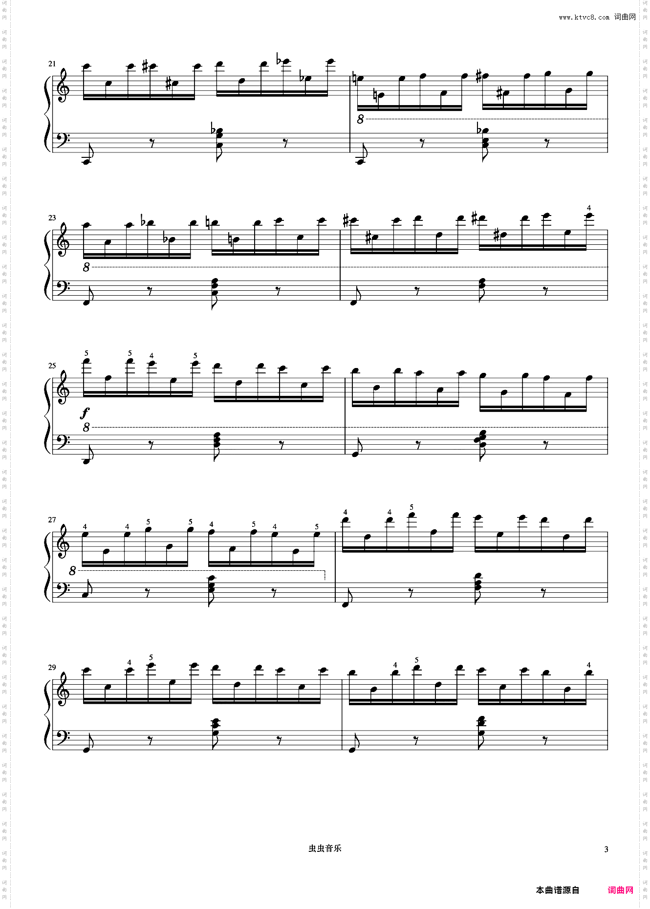 第28首《车尔尼快速练习曲 作品299》