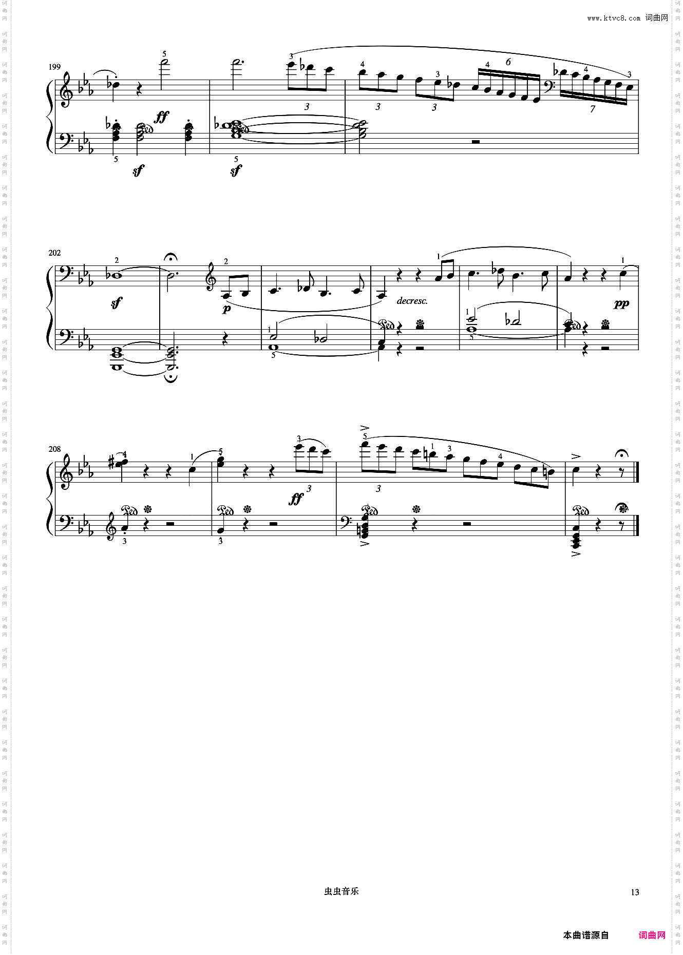 9级 奏鸣曲Op·13 第三乐章回旋曲《中国院钢琴考级曲目》