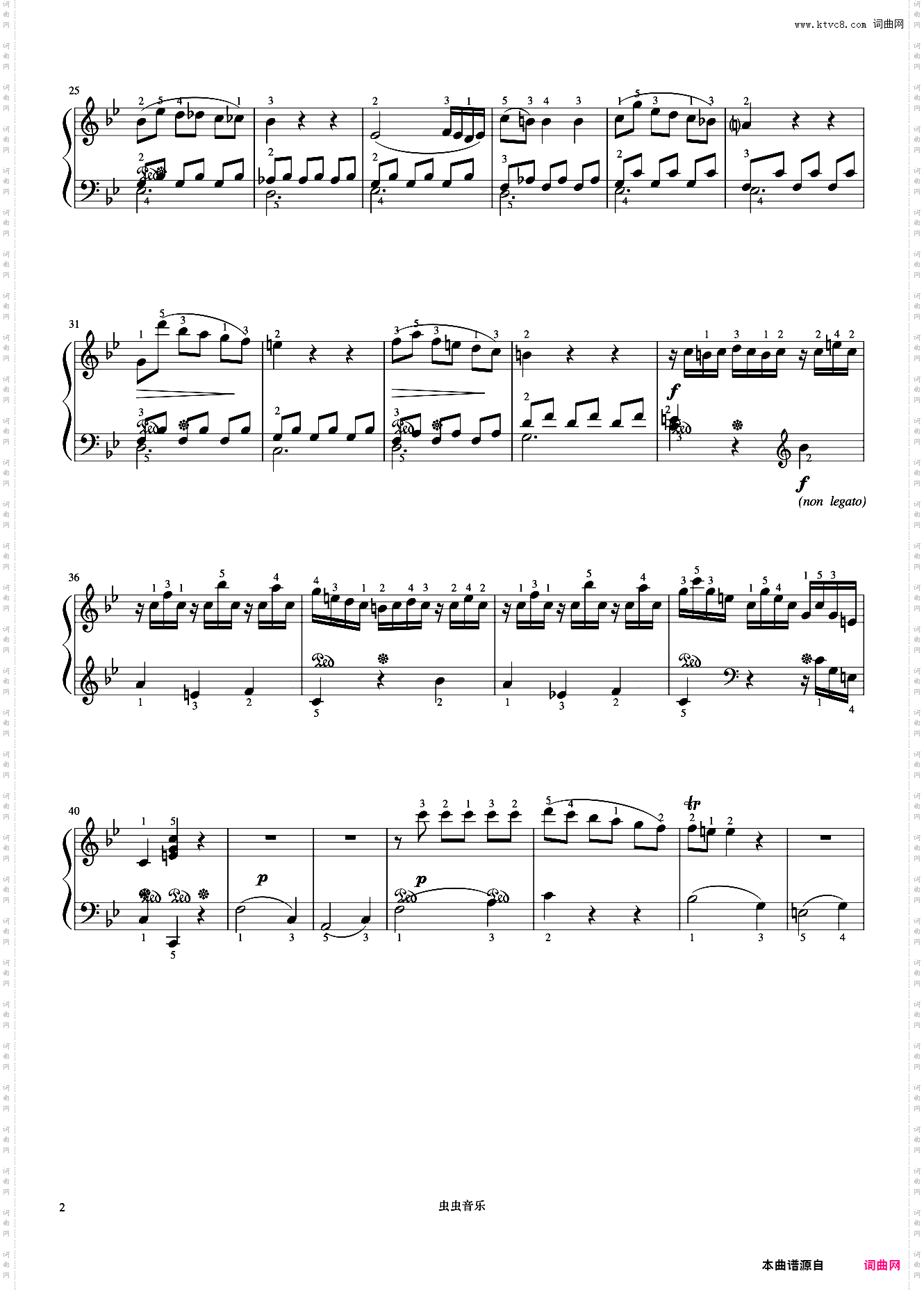 8级 奏鸣曲bB大调第一乐章《中国院钢琴考级曲目》