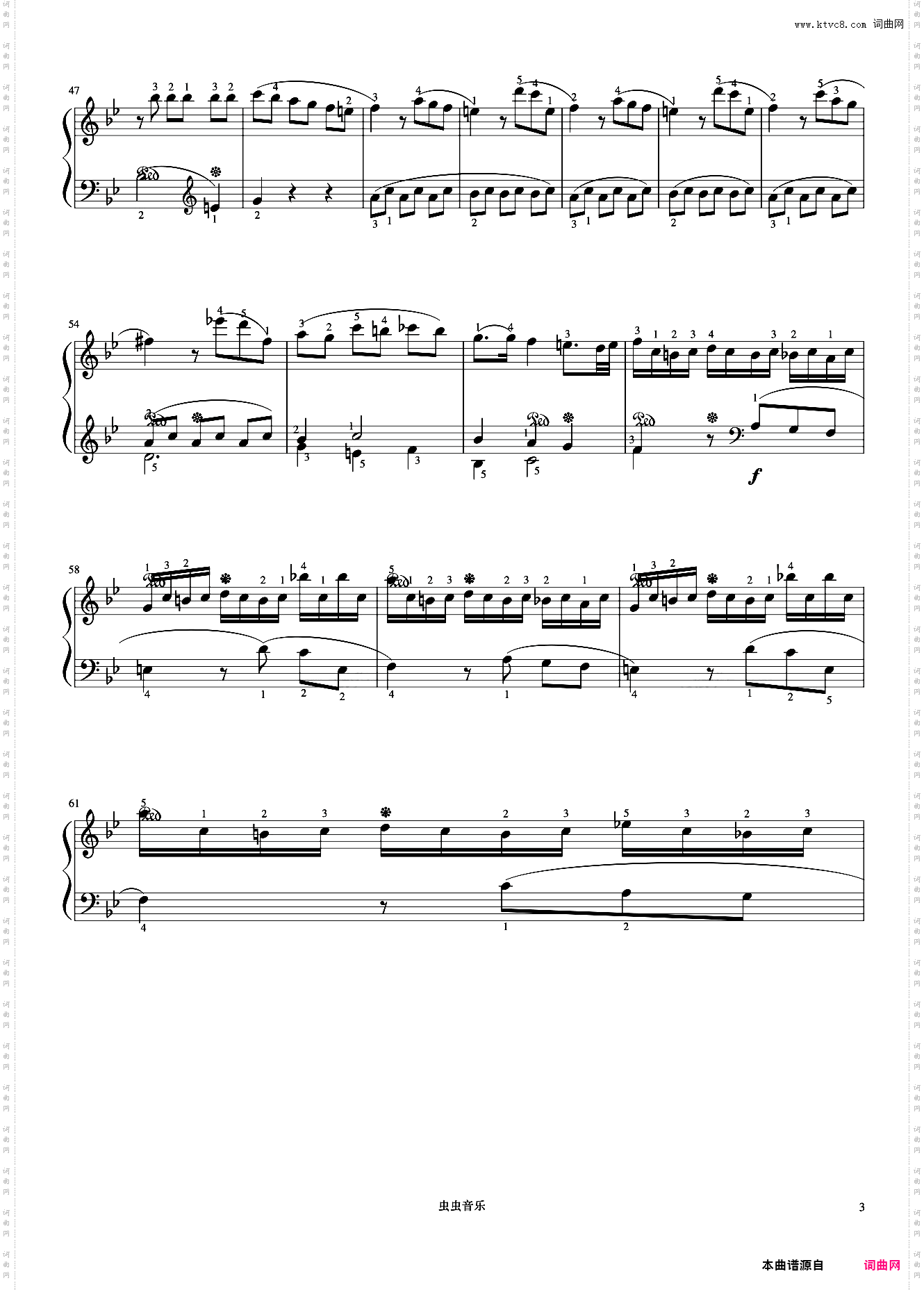 8级 奏鸣曲bB大调第一乐章《中国院钢琴考级曲目》