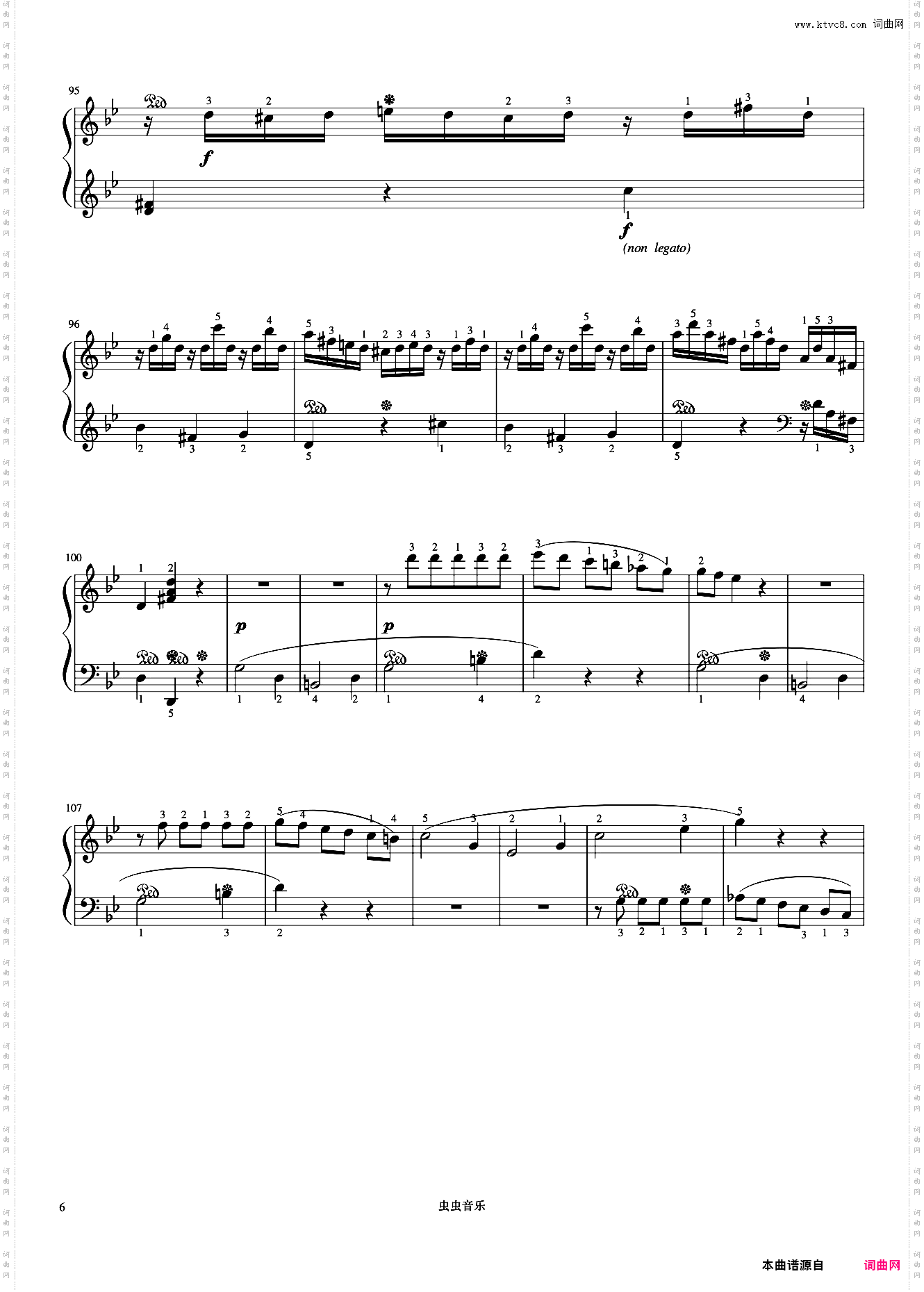 8级 奏鸣曲bB大调第一乐章《中国院钢琴考级曲目》