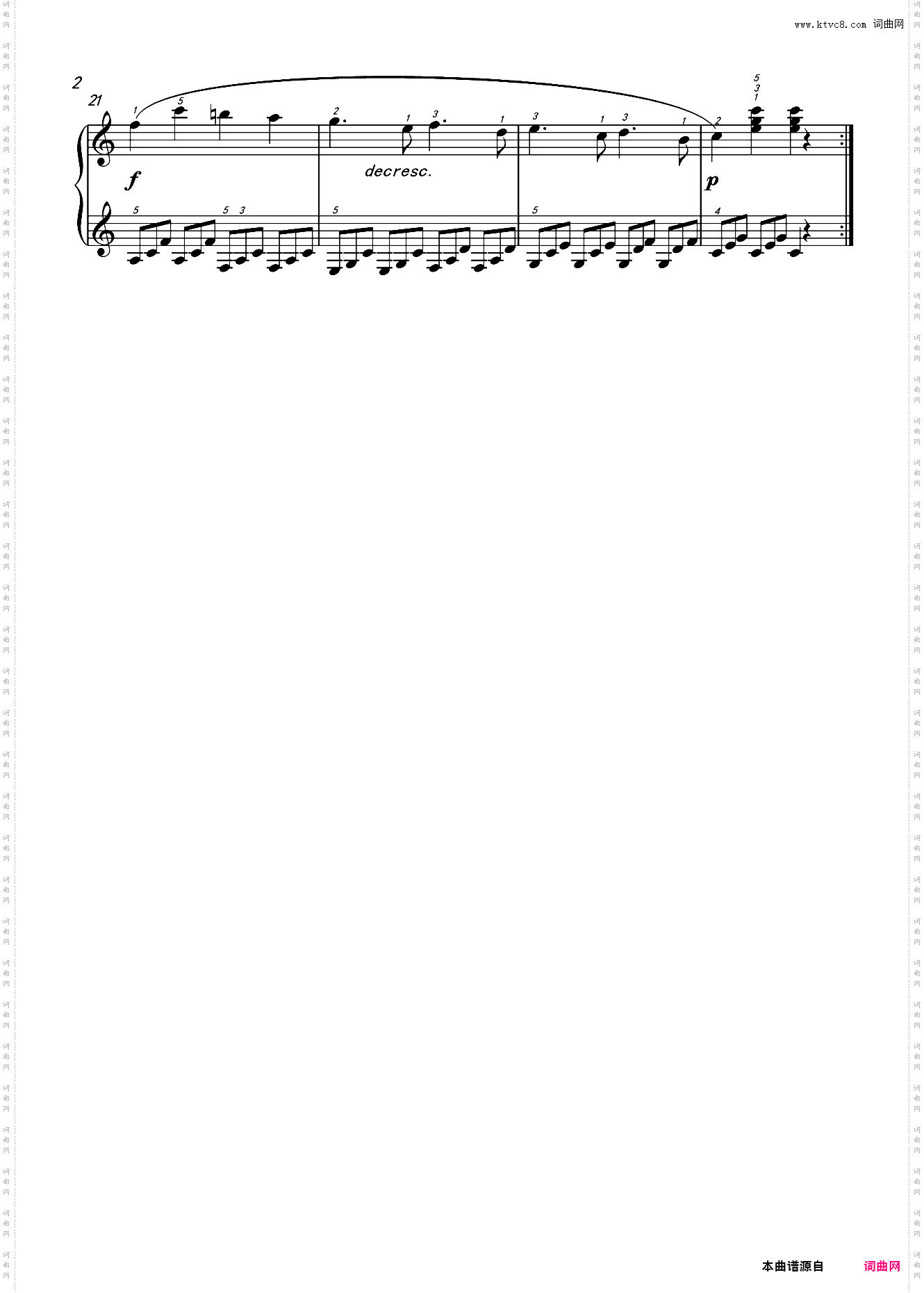 车尔尼练习曲139第15条